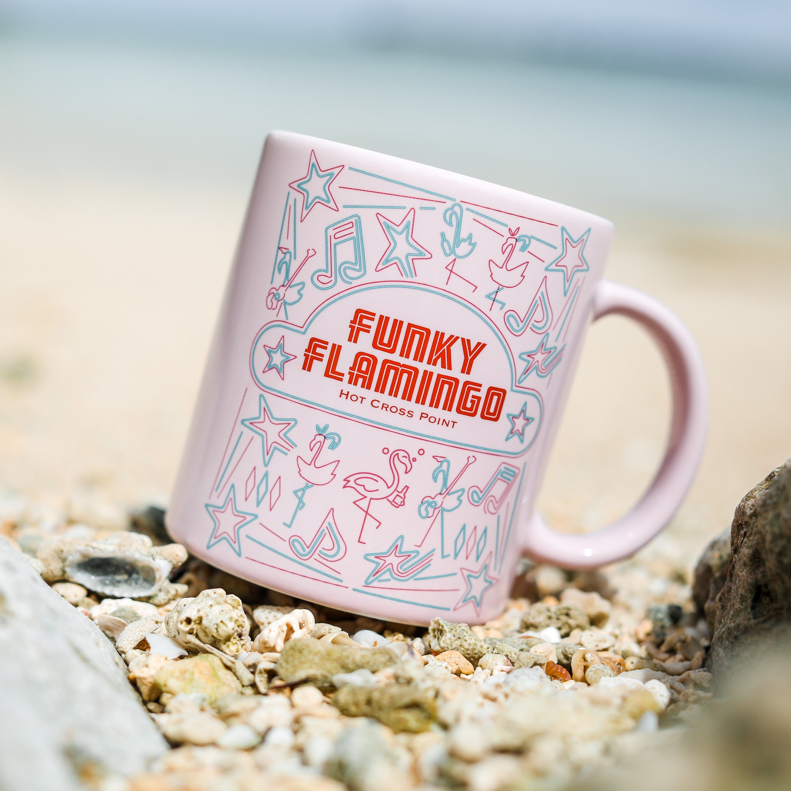 FUNKY FLAMINGO オリジナル マグカップ – SHIGIRA SEVEN MILES RESORT