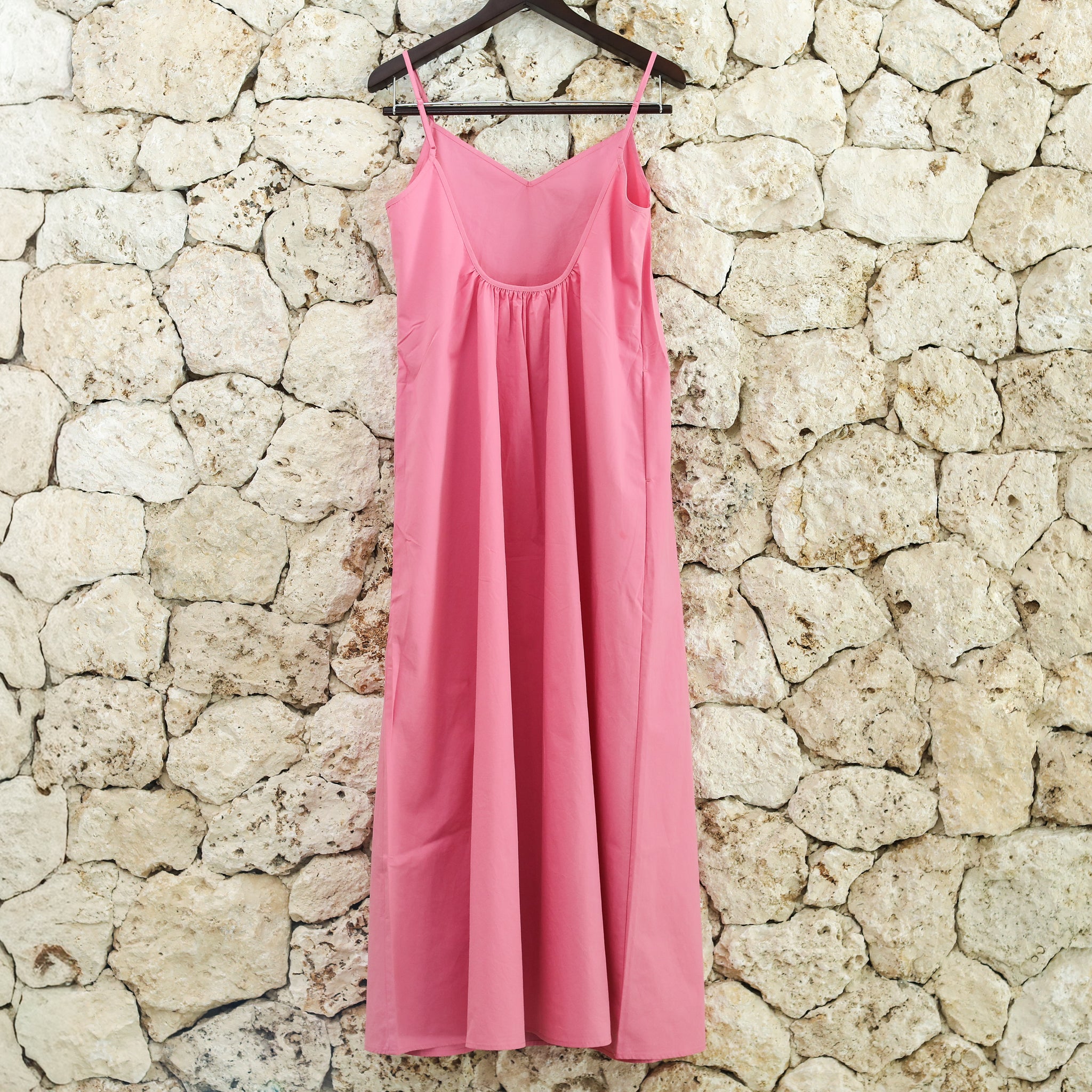 Rumieloin Back Open Camisole Dress