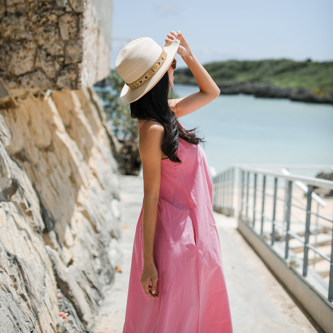 Rumieloin Back Open Camisole Dress