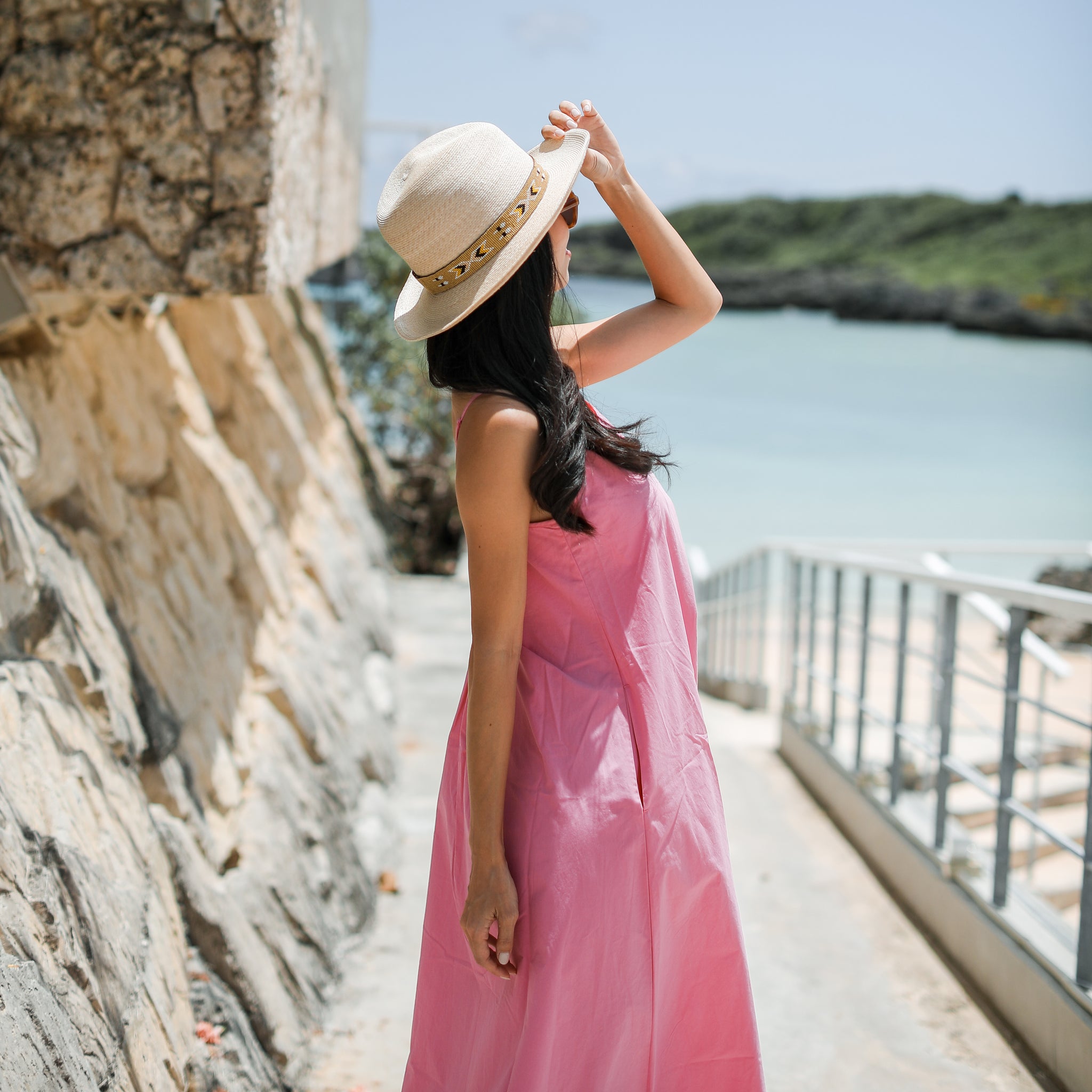 Rumieloin Back Open Camisole Dress