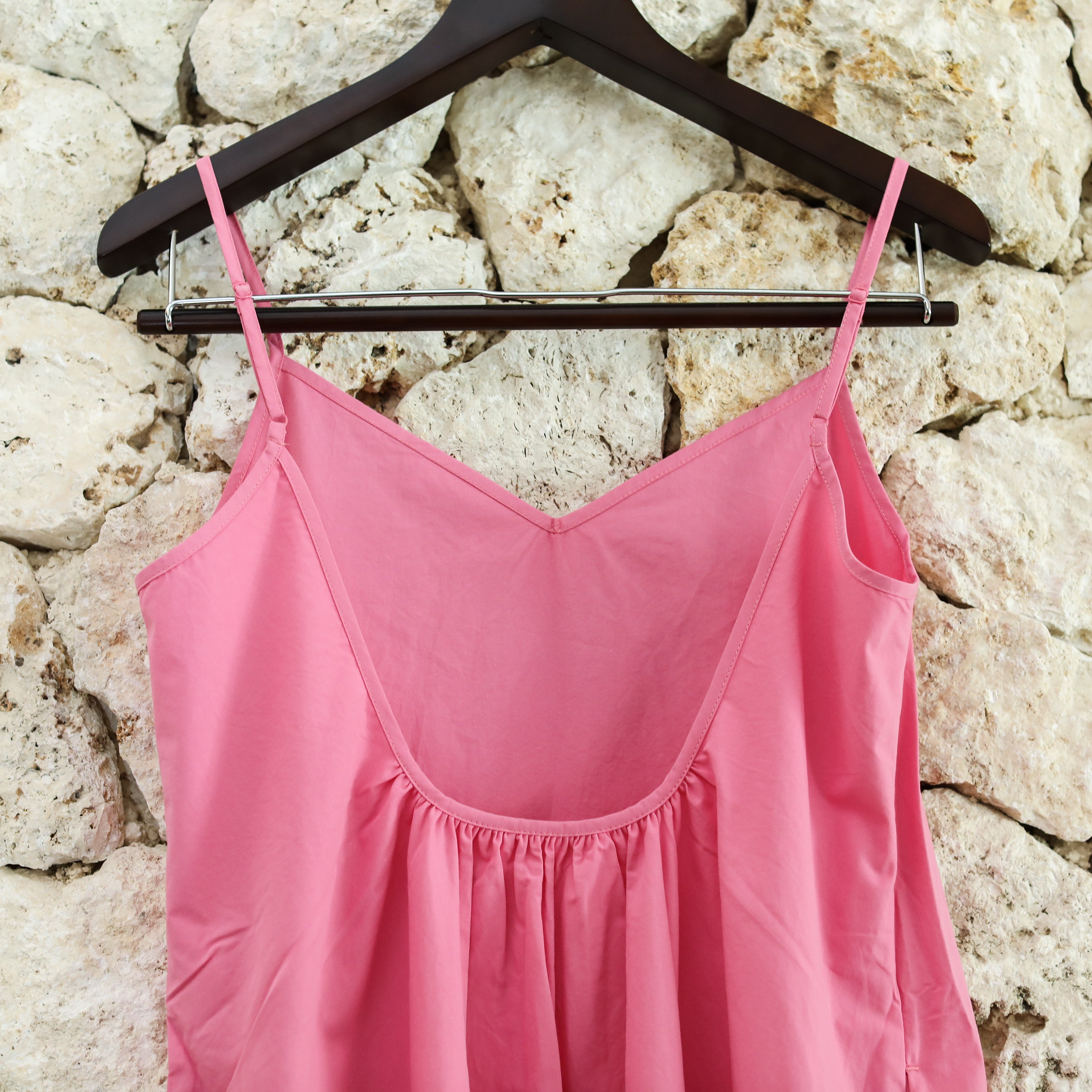 Rumieloin Back Open Camisole Dress