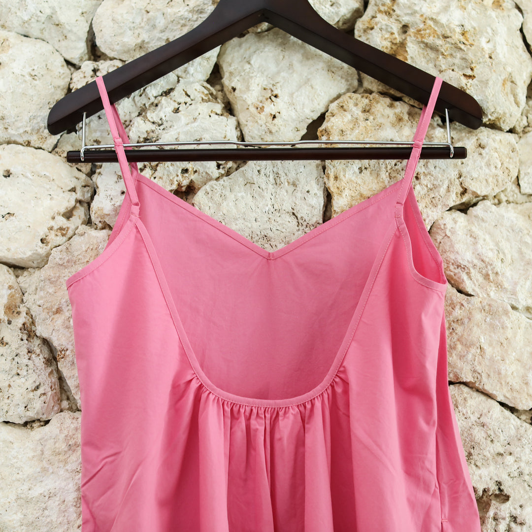 Rumieloin Back Open Camisole Dress