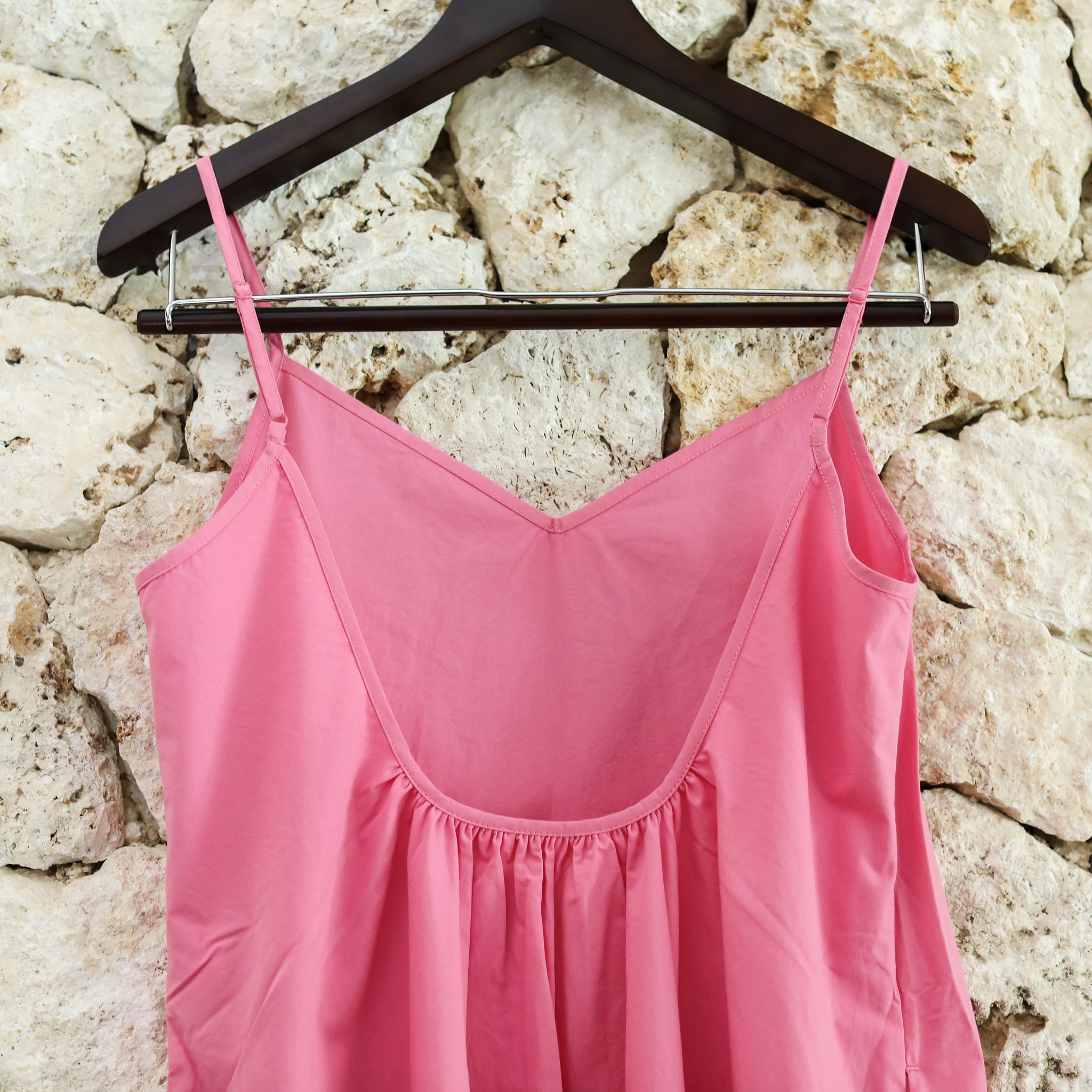 Rumieloin Back Open Camisole Dress
