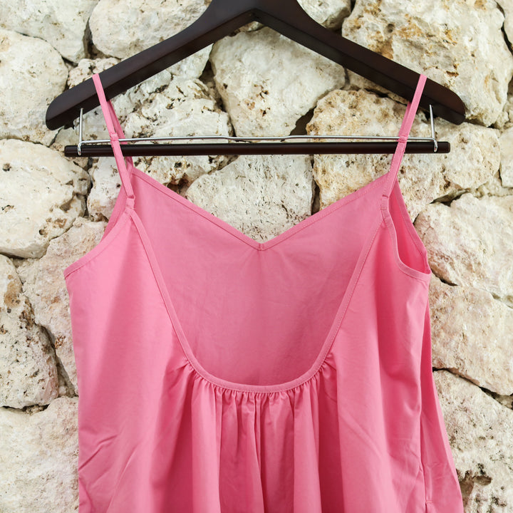 Rumieloin Back Open Camisole Dress
