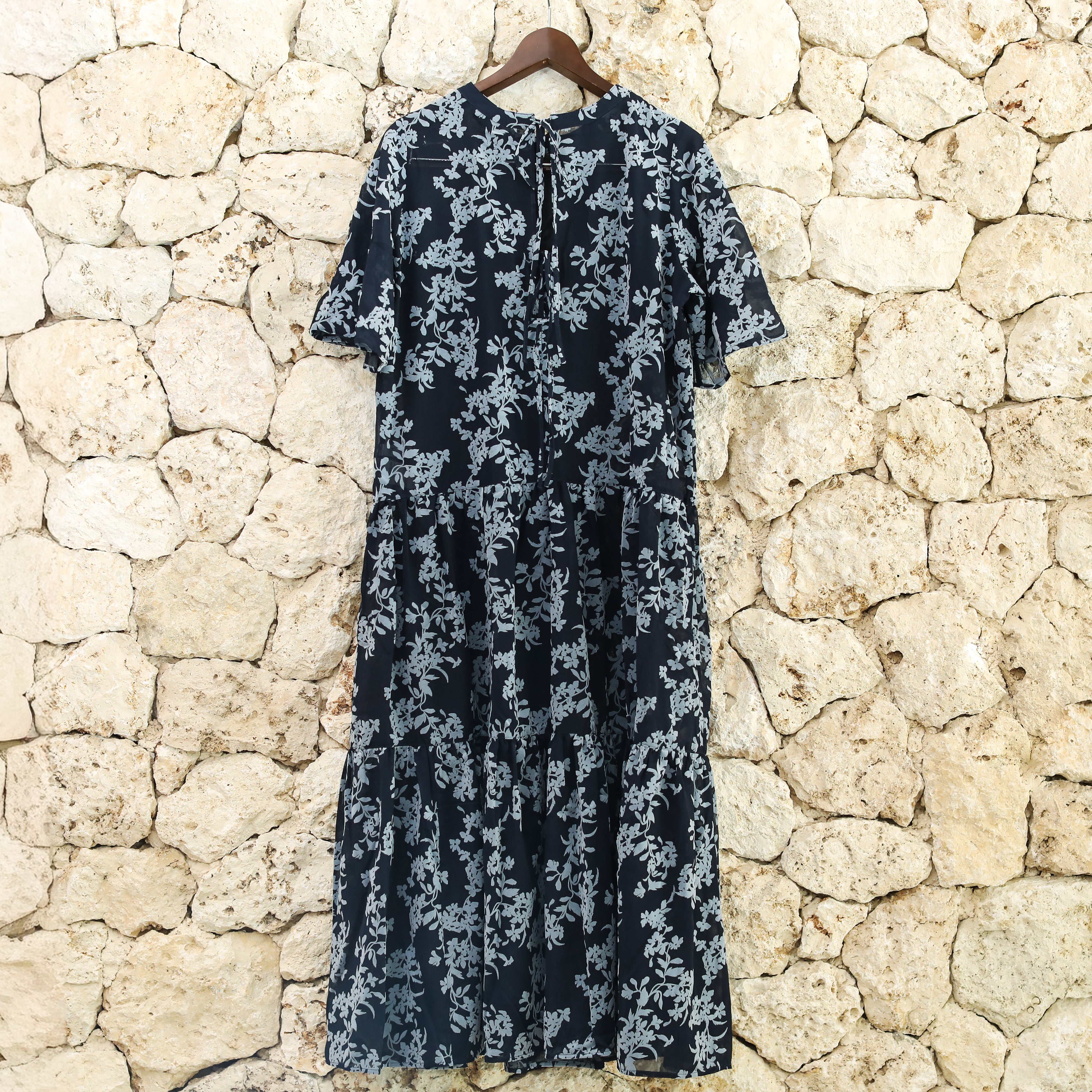 Rumieloin Flock Print 2Way Dress