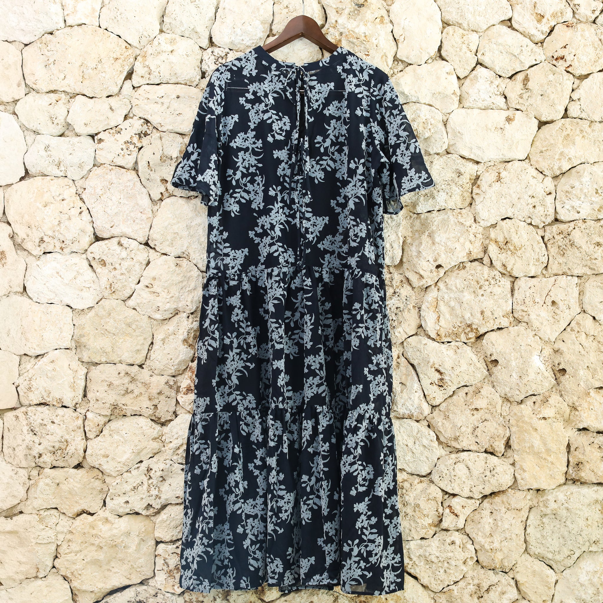 Rumieloin Flock Print 2Way Dress