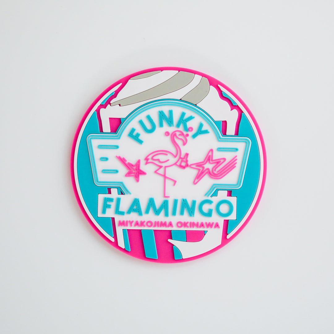 FUNCY FLAMINGO オリジナル ラバーコースター