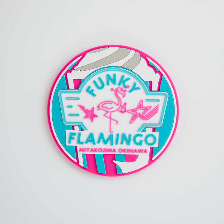 FUNCY FLAMINGO オリジナル ラバーコースター