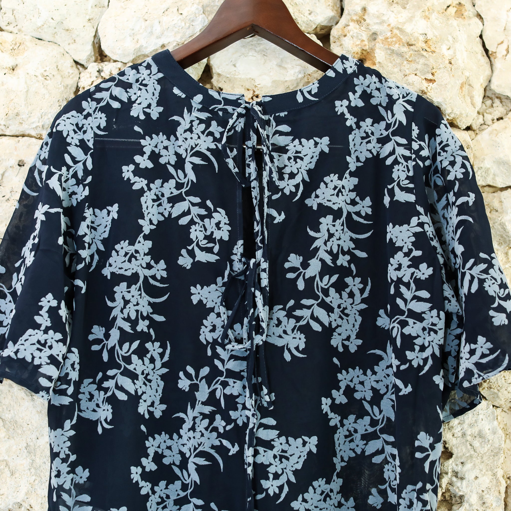 Rumieloin Flock Print 2Way Dress