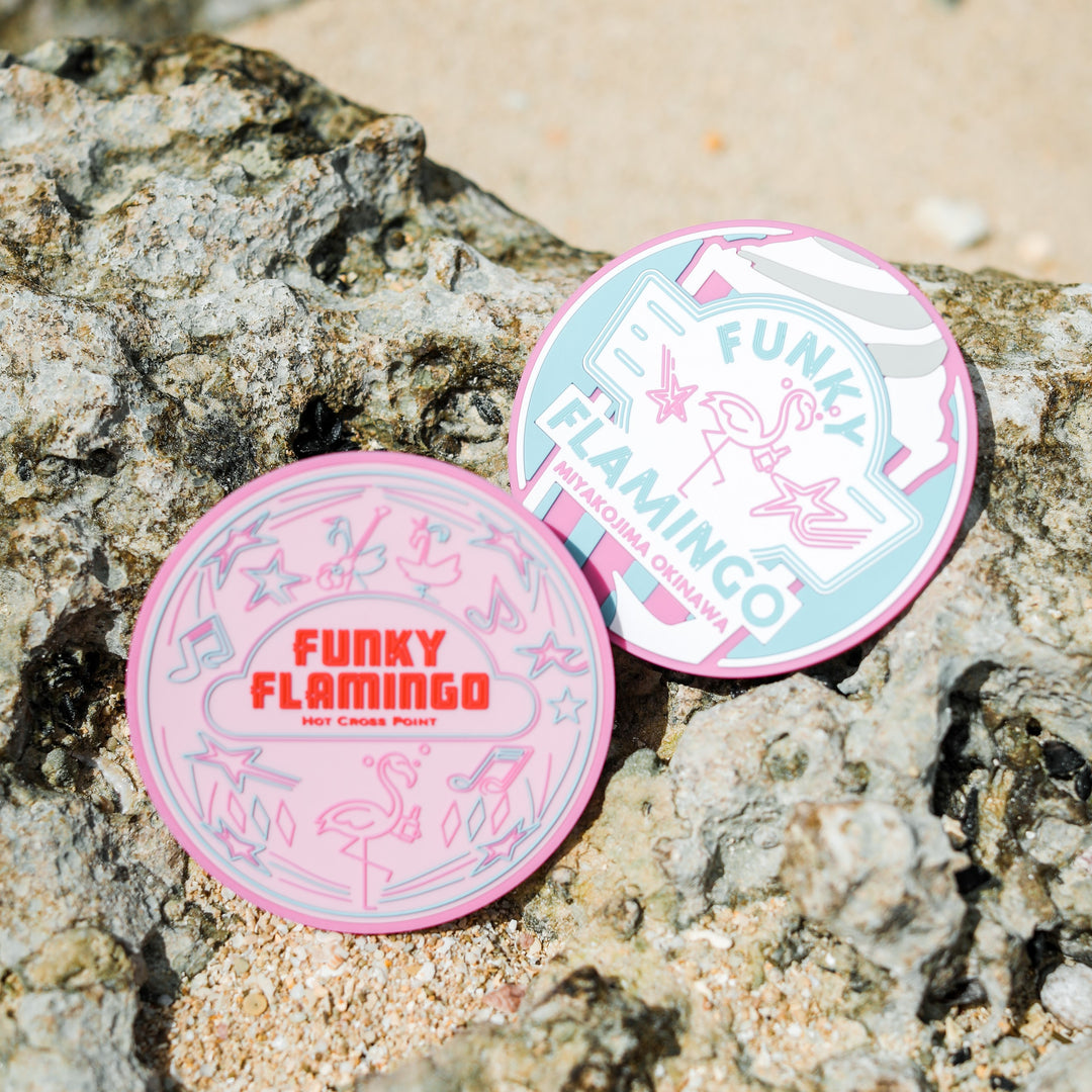 FUNCY FLAMINGO オリジナル ラバーコースター
