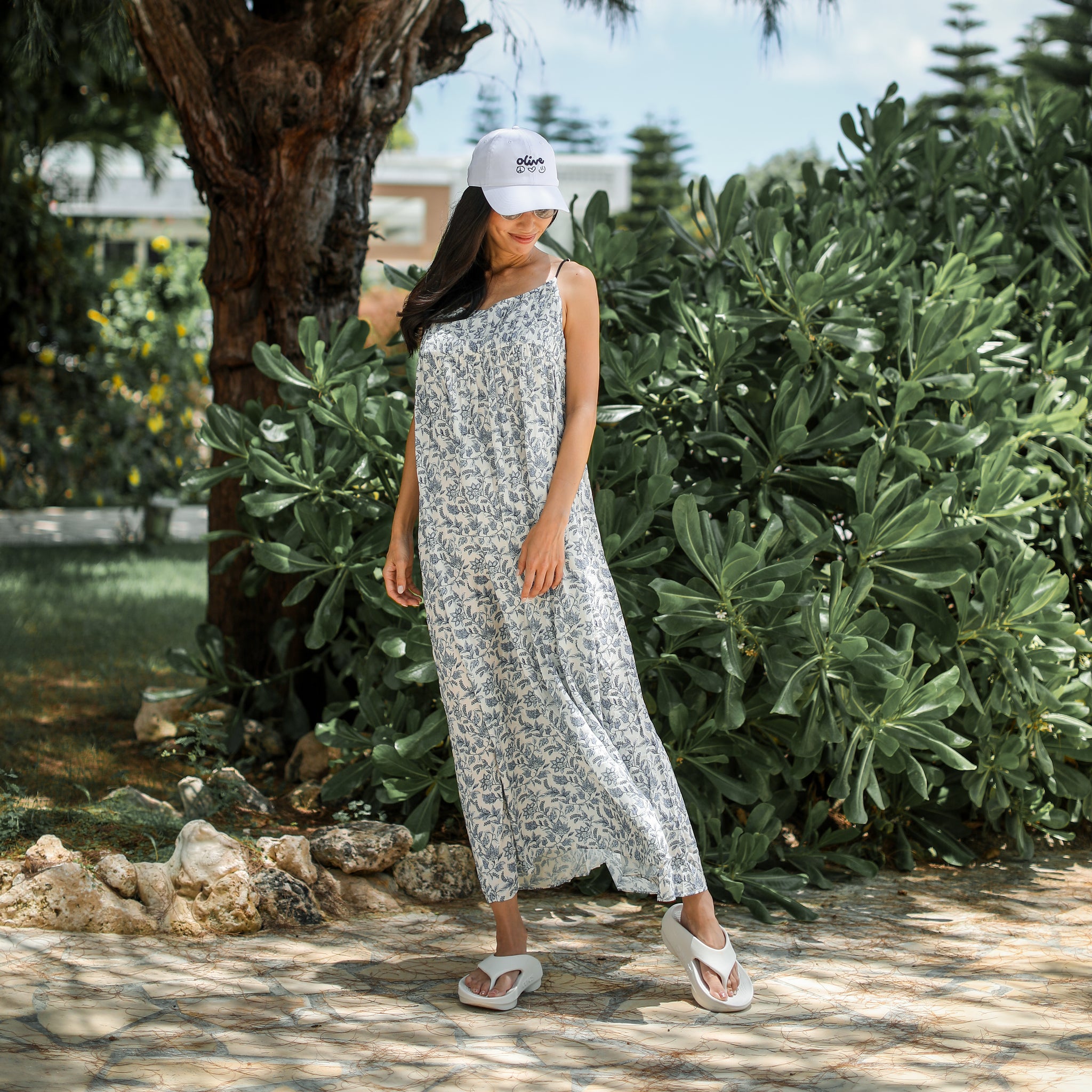 Rumieloin Flower Print Dress