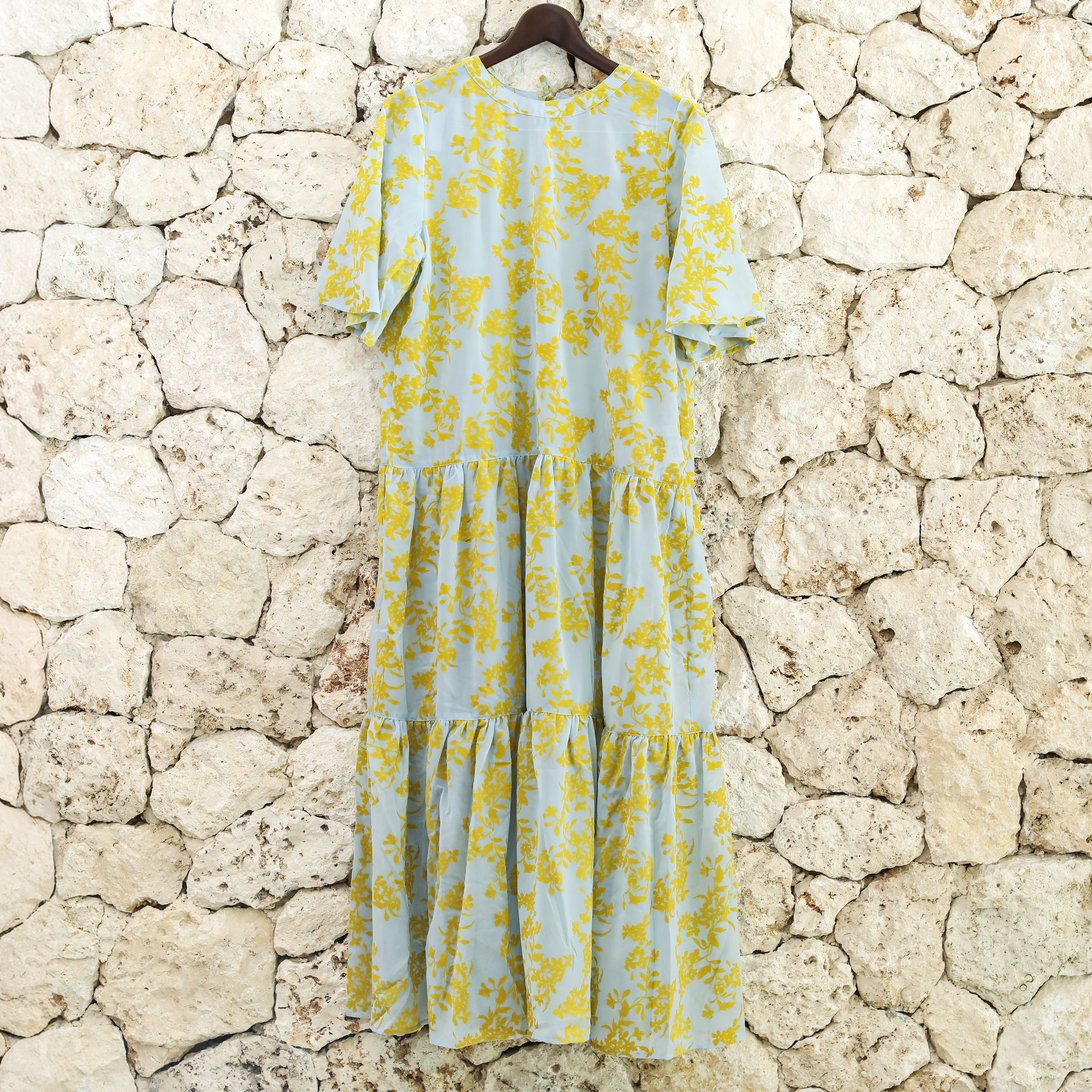 Rumieloin Flock Print 2Way Dress