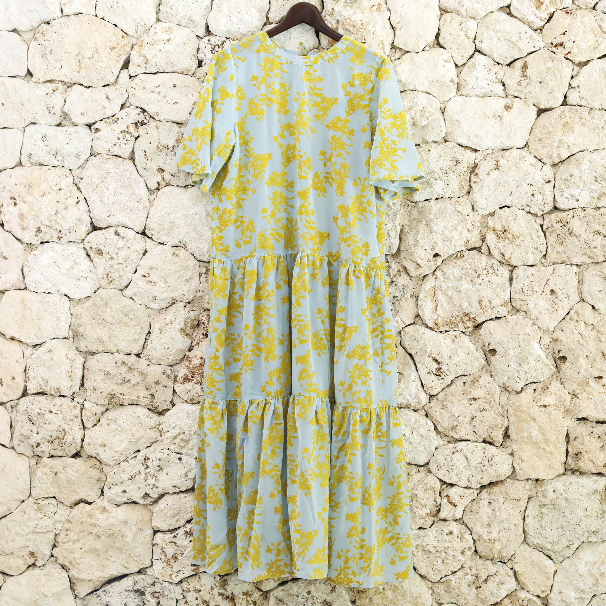 Rumieloin Flock Print 2Way Dress