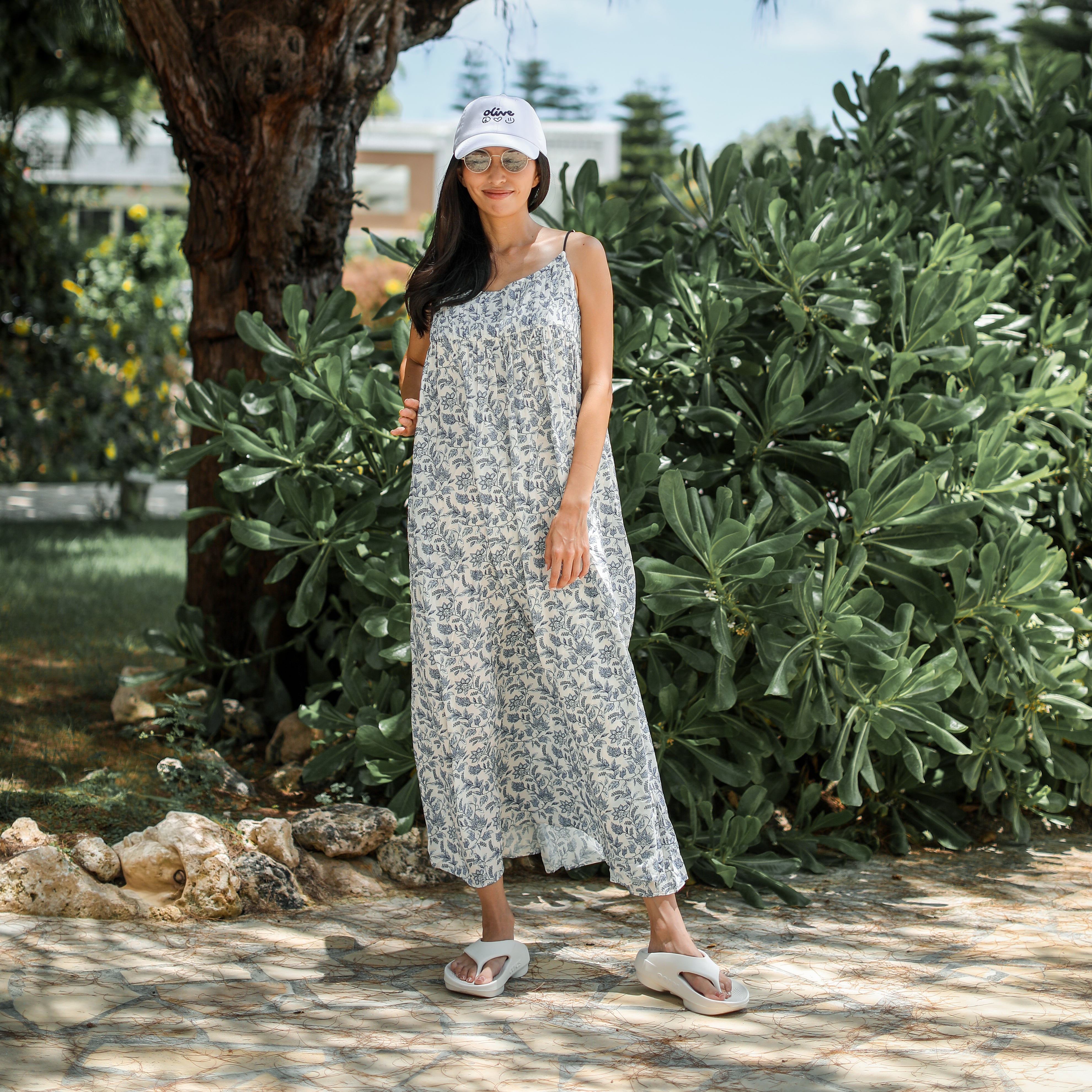 Rumieloin Flower Print Dress