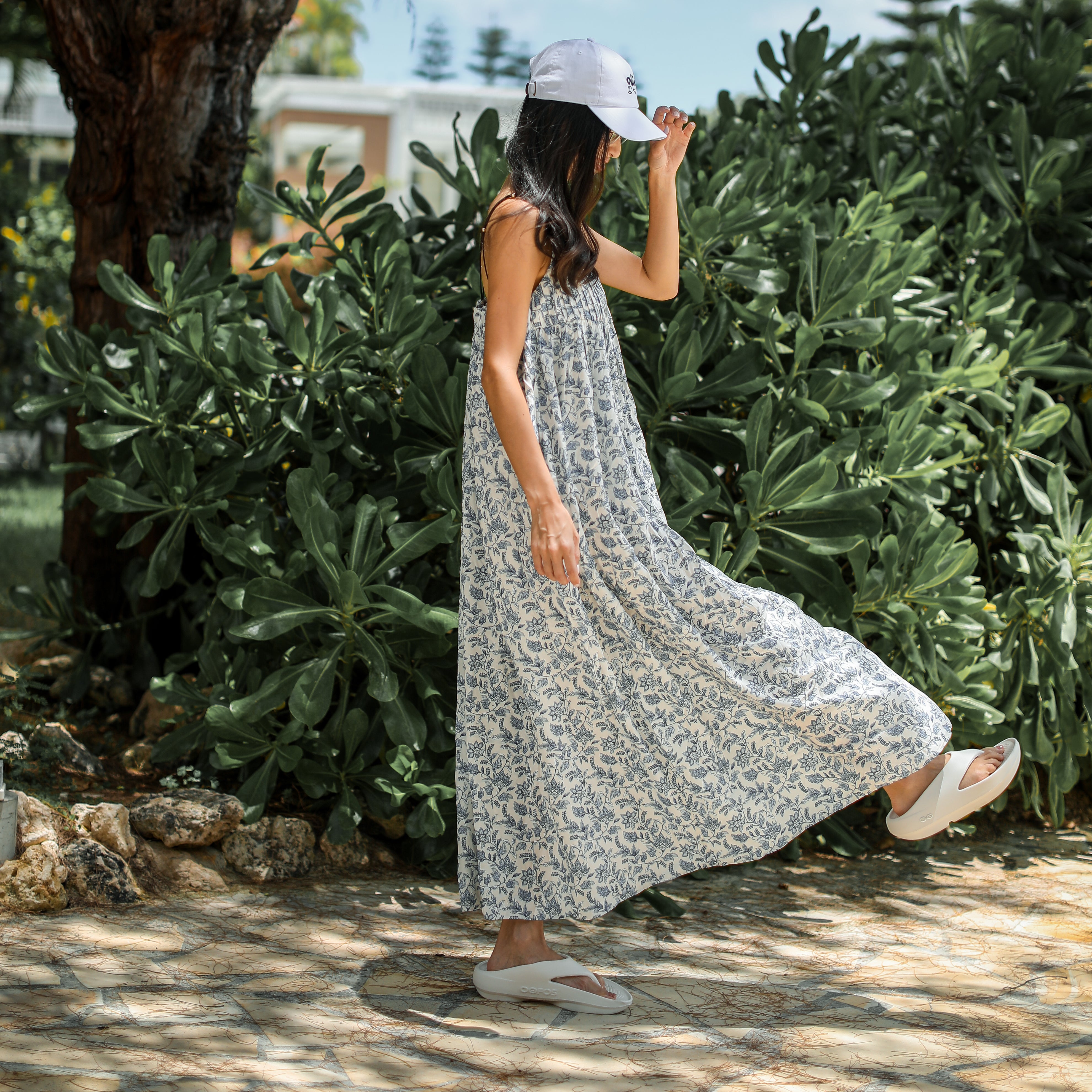 Rumieloin Flower Print Dress