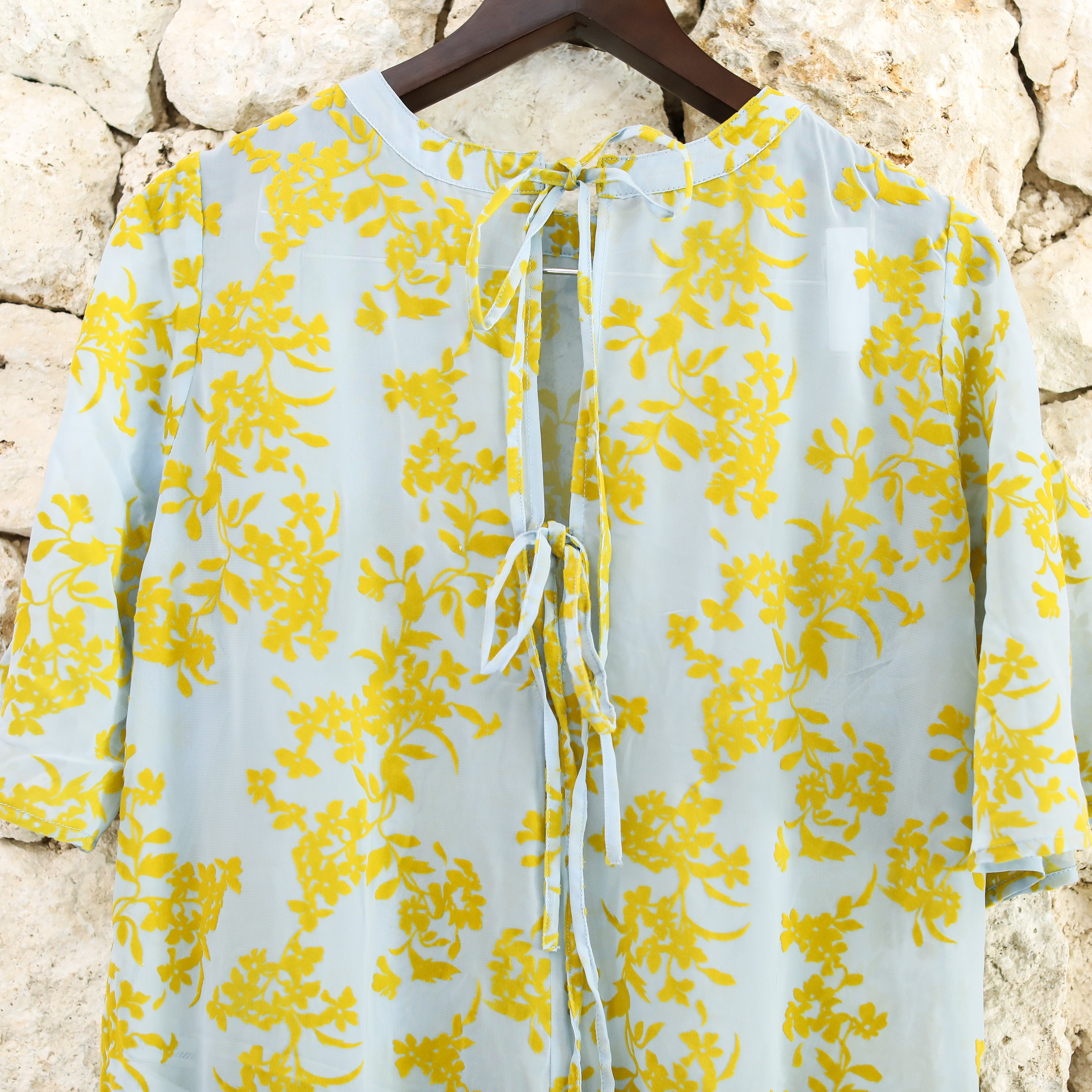 Rumieloin Flock Print 2Way Dress