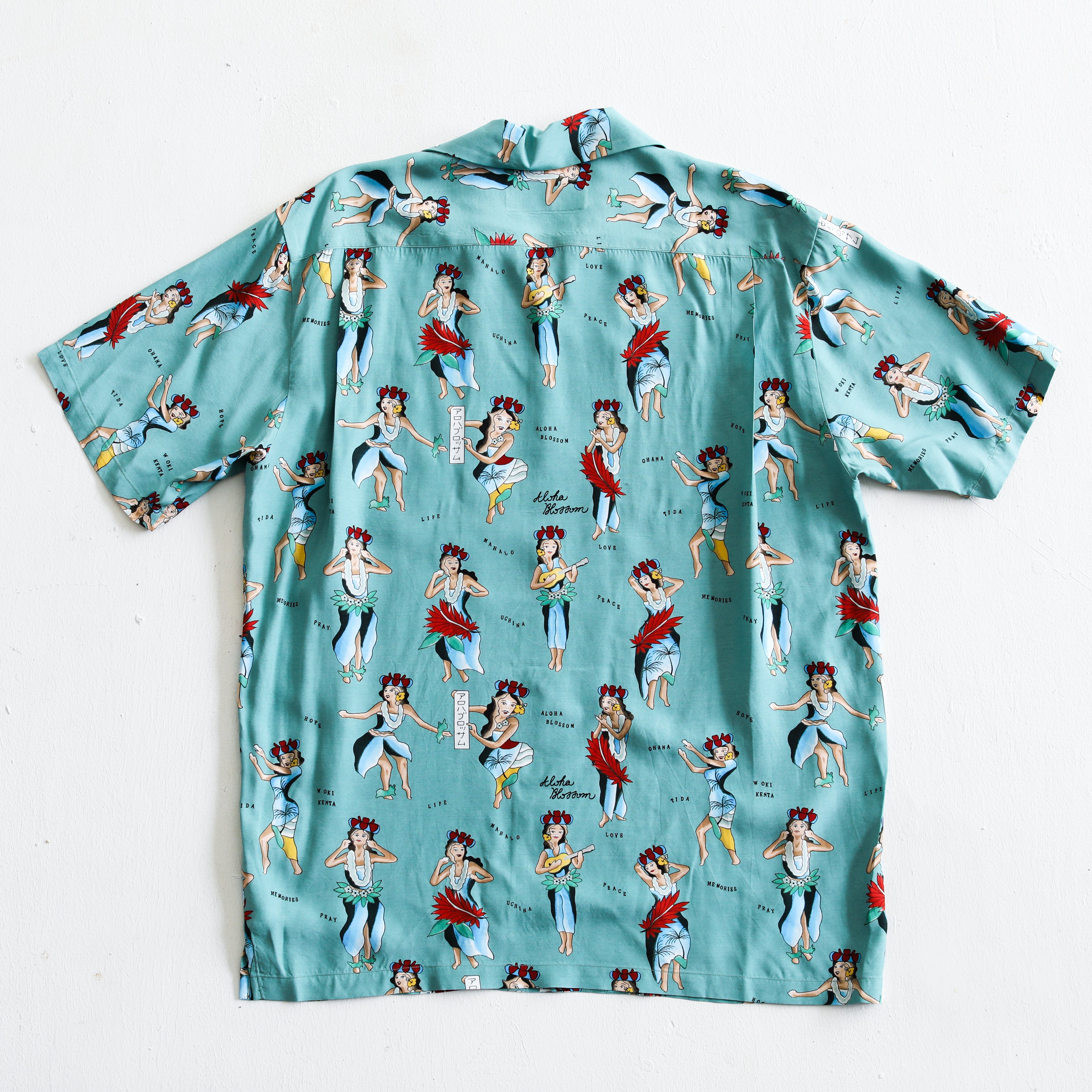 Aloha Blossom × SHIGIRA SEVEN MILES RESORT HULA GIRL SHORT SLEEVE