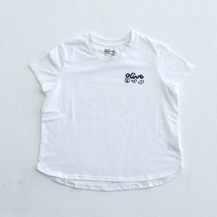 Olive&Oliver×SHIGIRA Embroidary Tee Women