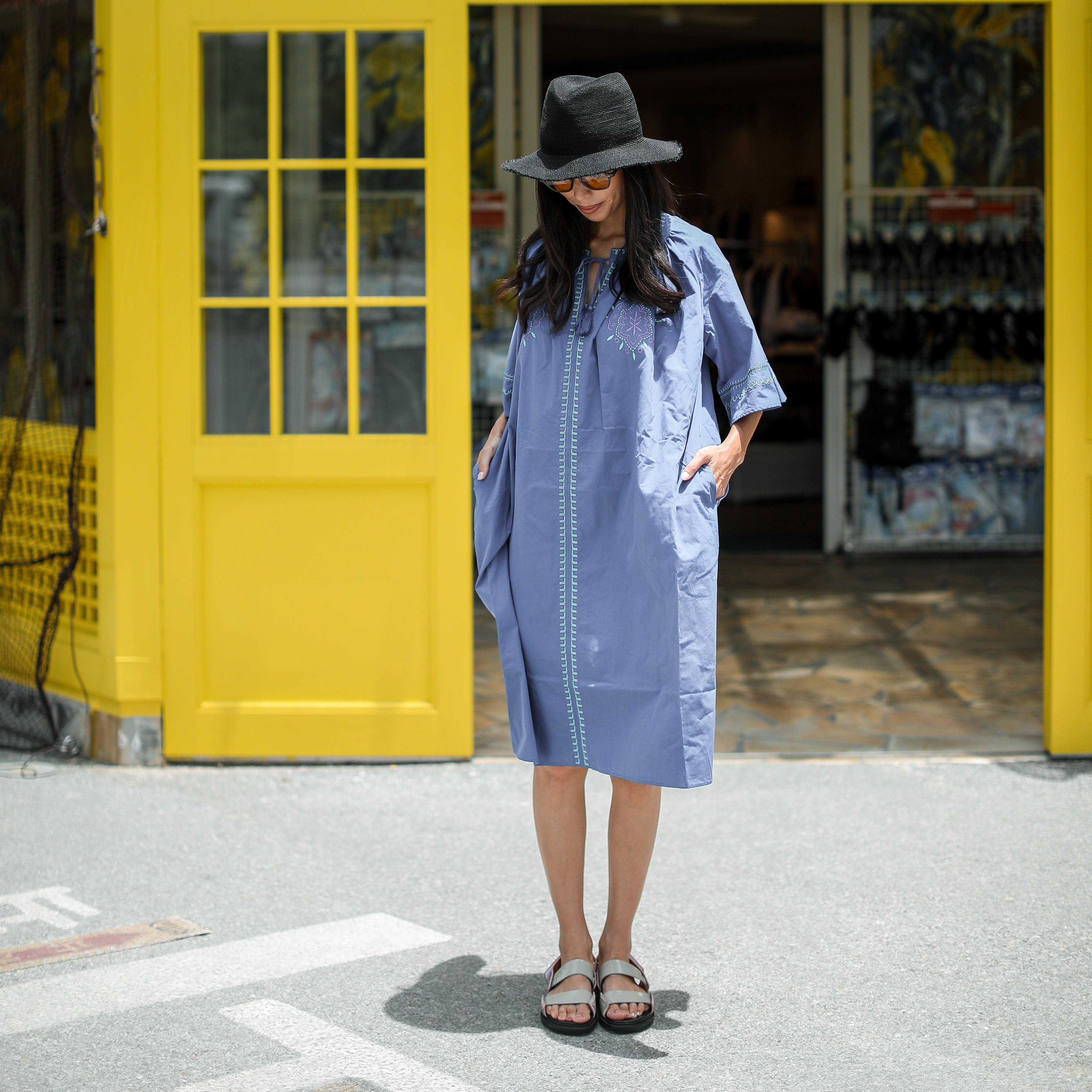 Rumieloin Embroidary A-Line Dress