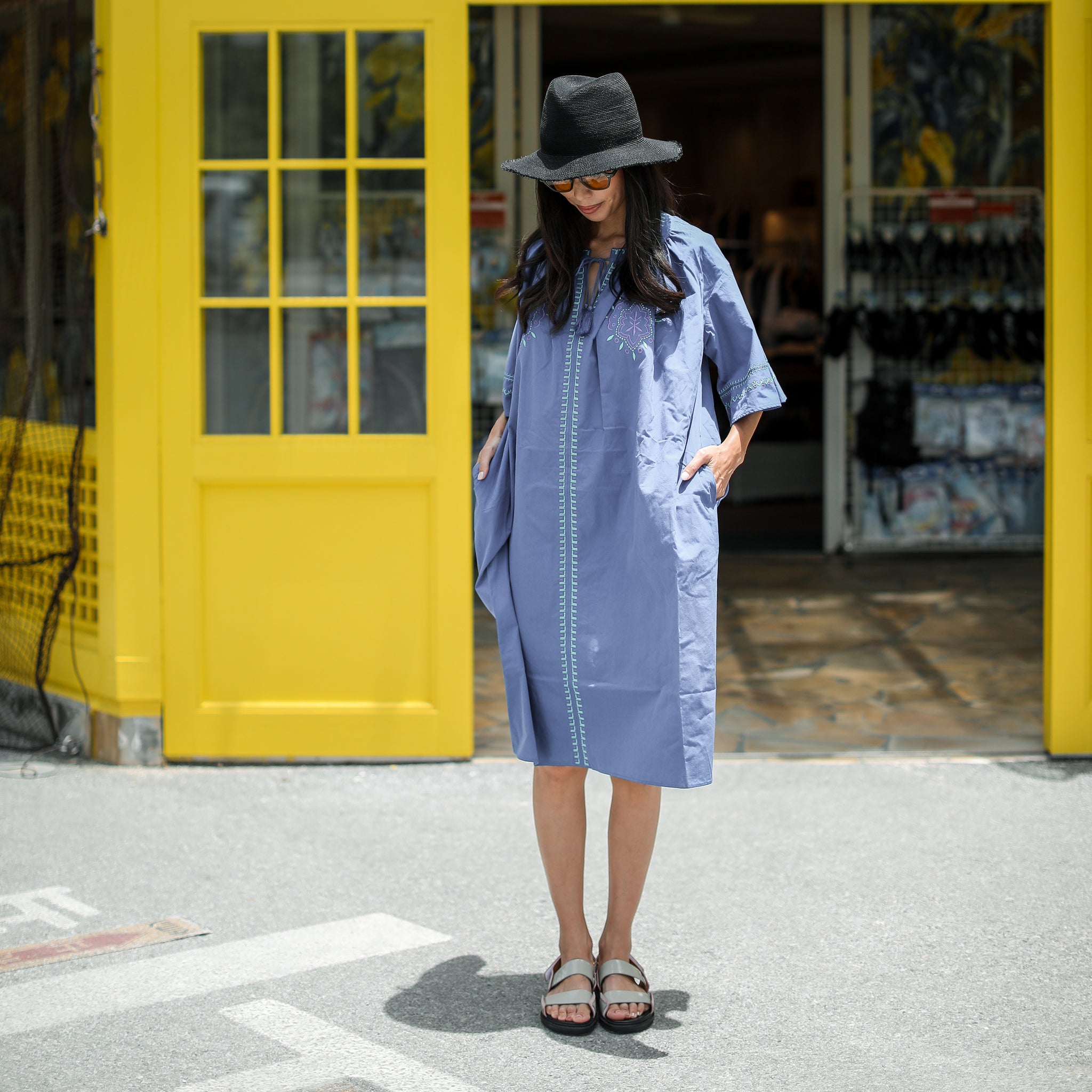 Rumieloin Embroidary A-Line Dress