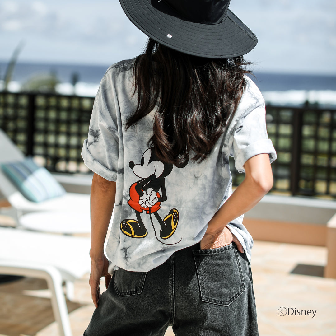 GOAT*Mickey Tie-dye Print T-Shirt