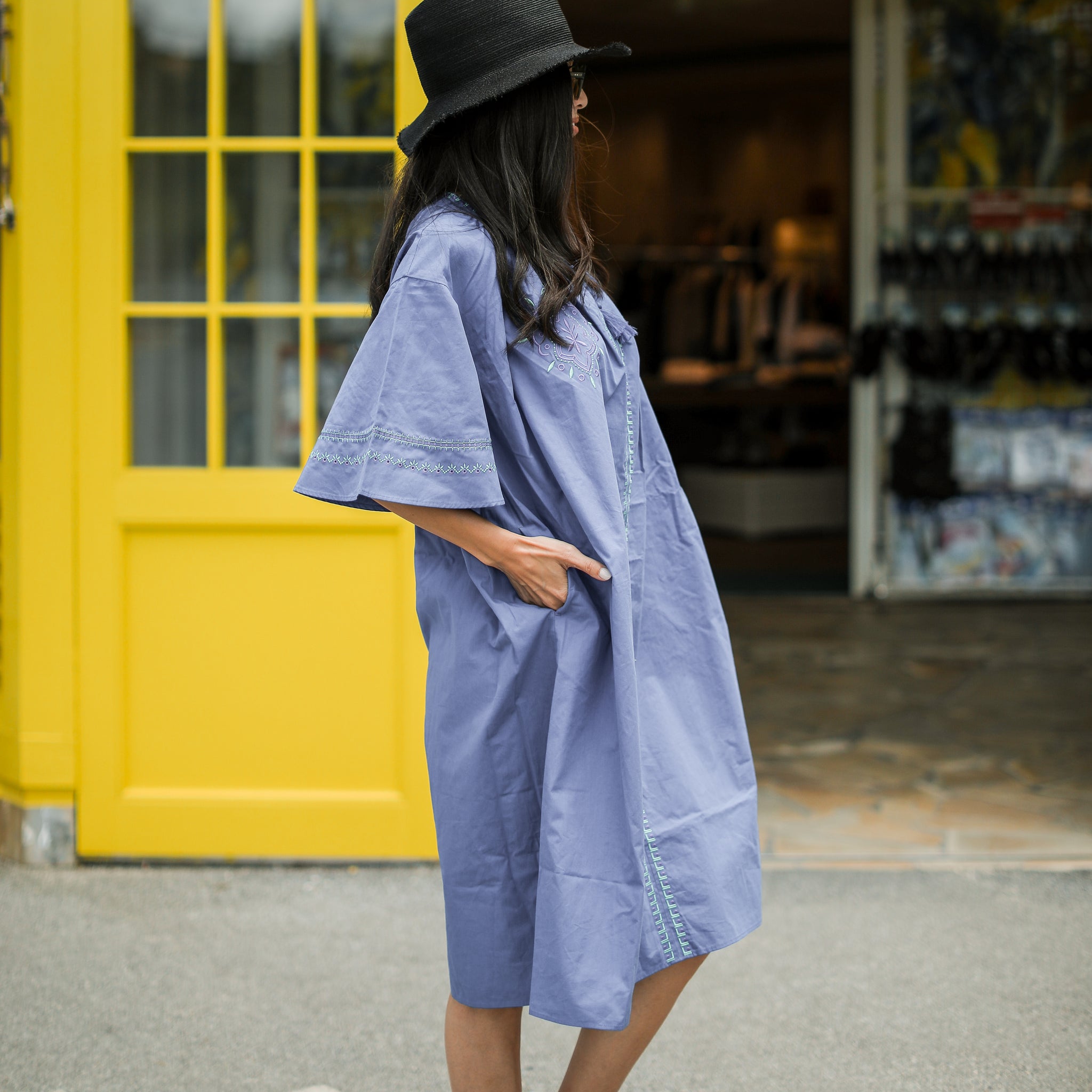 Rumieloin Embroidary A-Line Dress