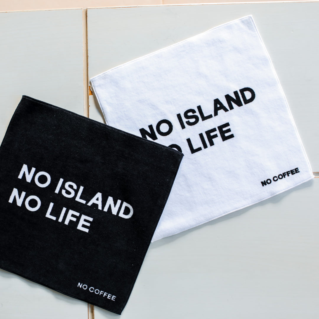 "NO ISLAND" Hand Towel