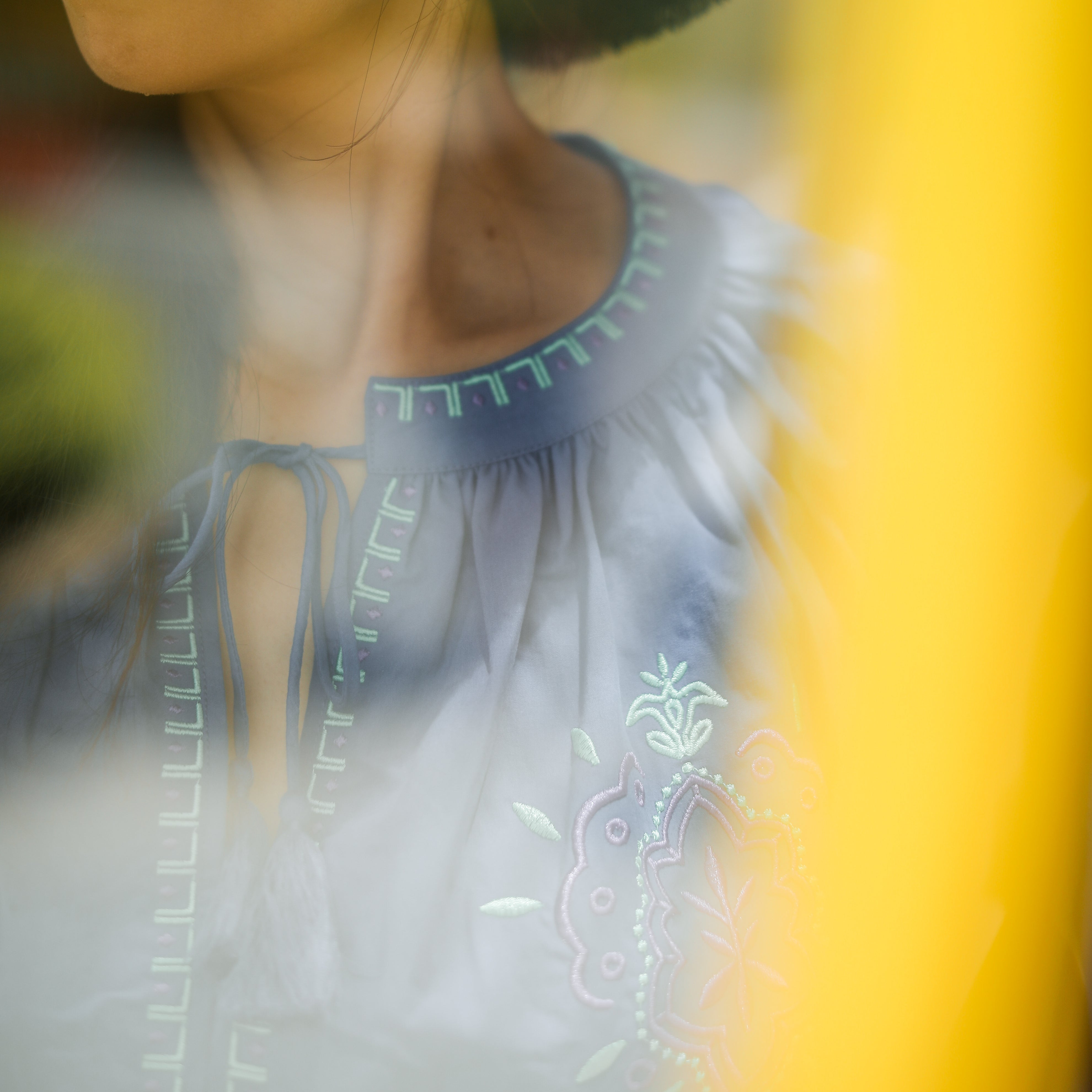 Rumieloin Embroidary A-Line Dress
