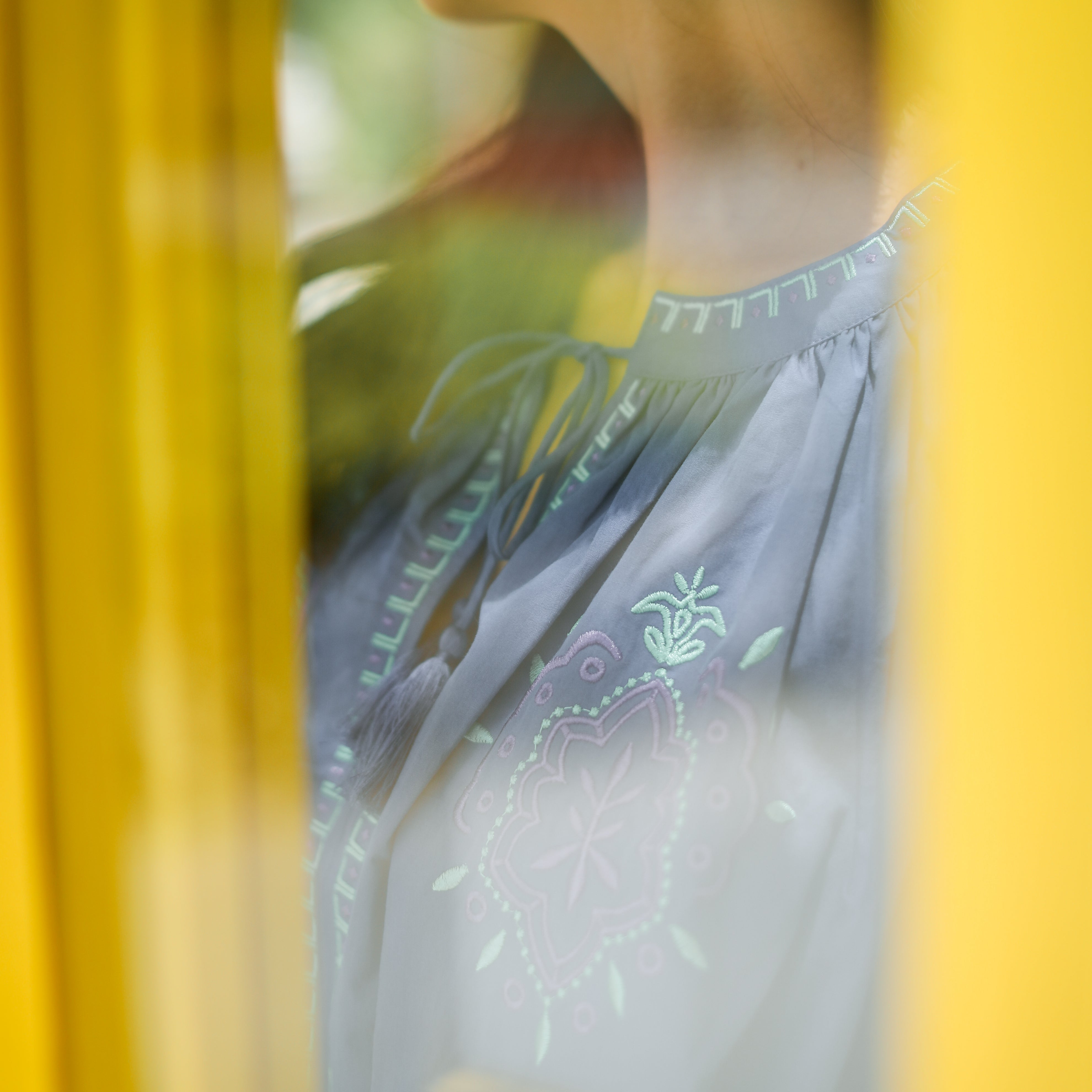 Rumieloin Embroidary A-Line Dress