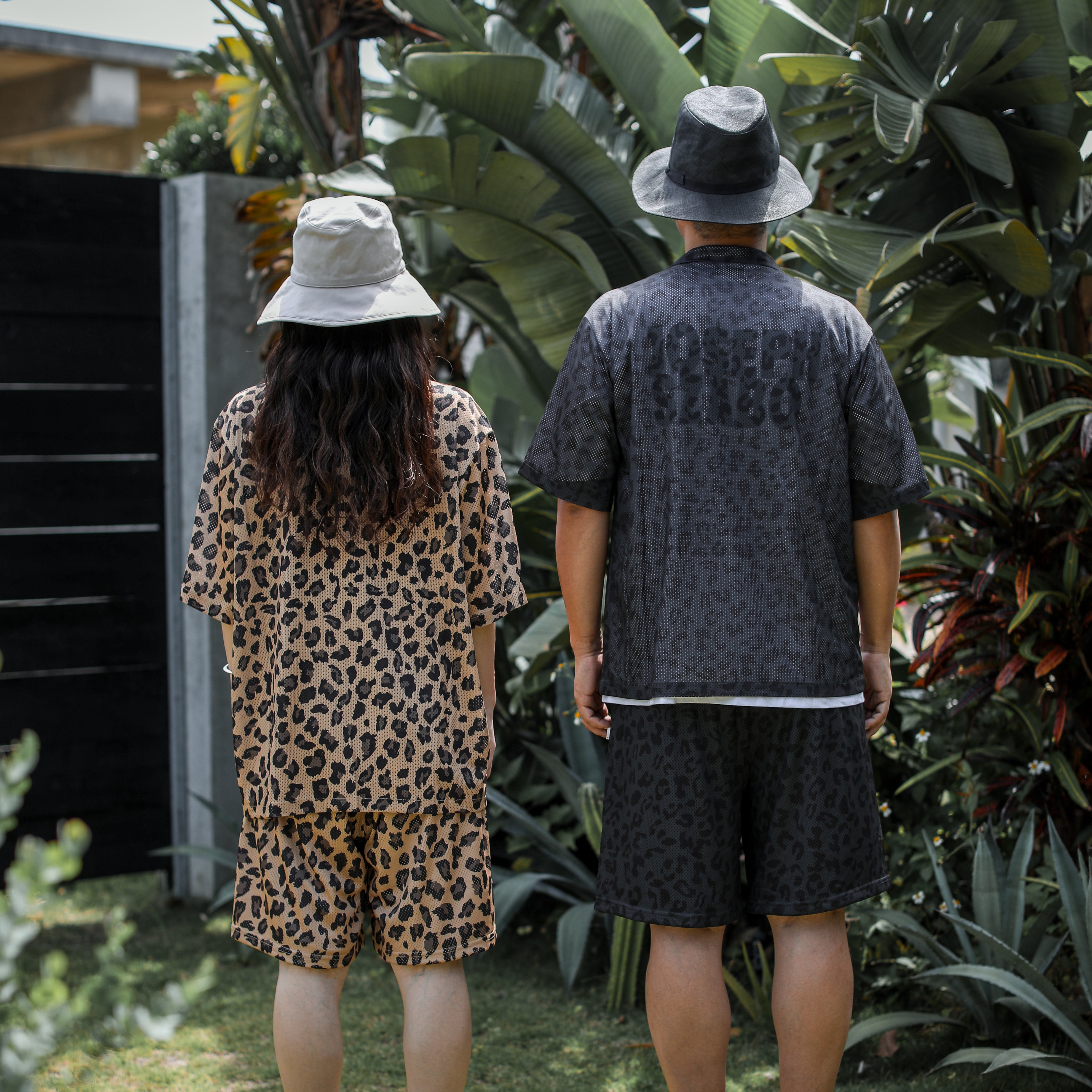 some_SURF Leopard Print Mesh  Shorts