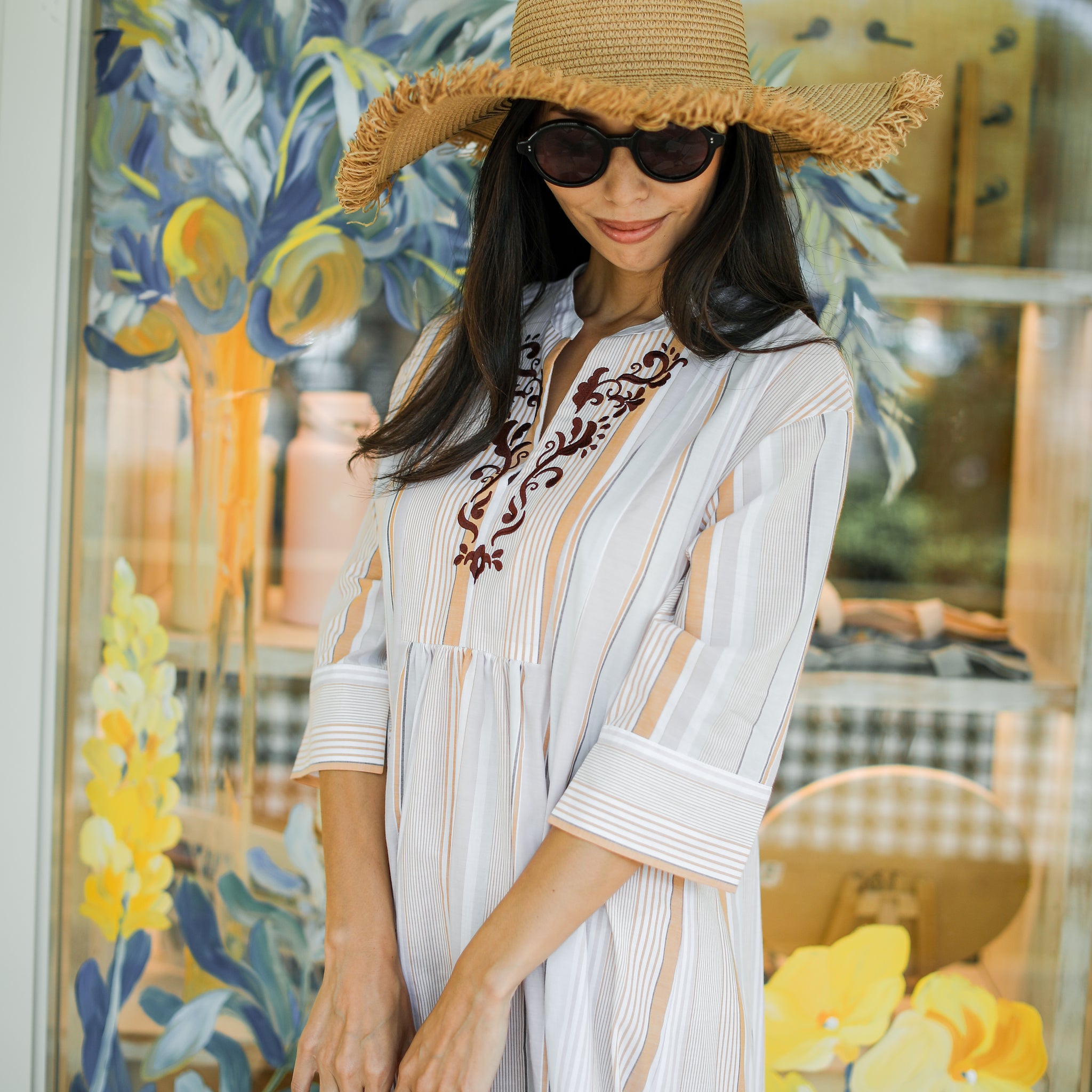 Rumieloin Multi Stripe Dress