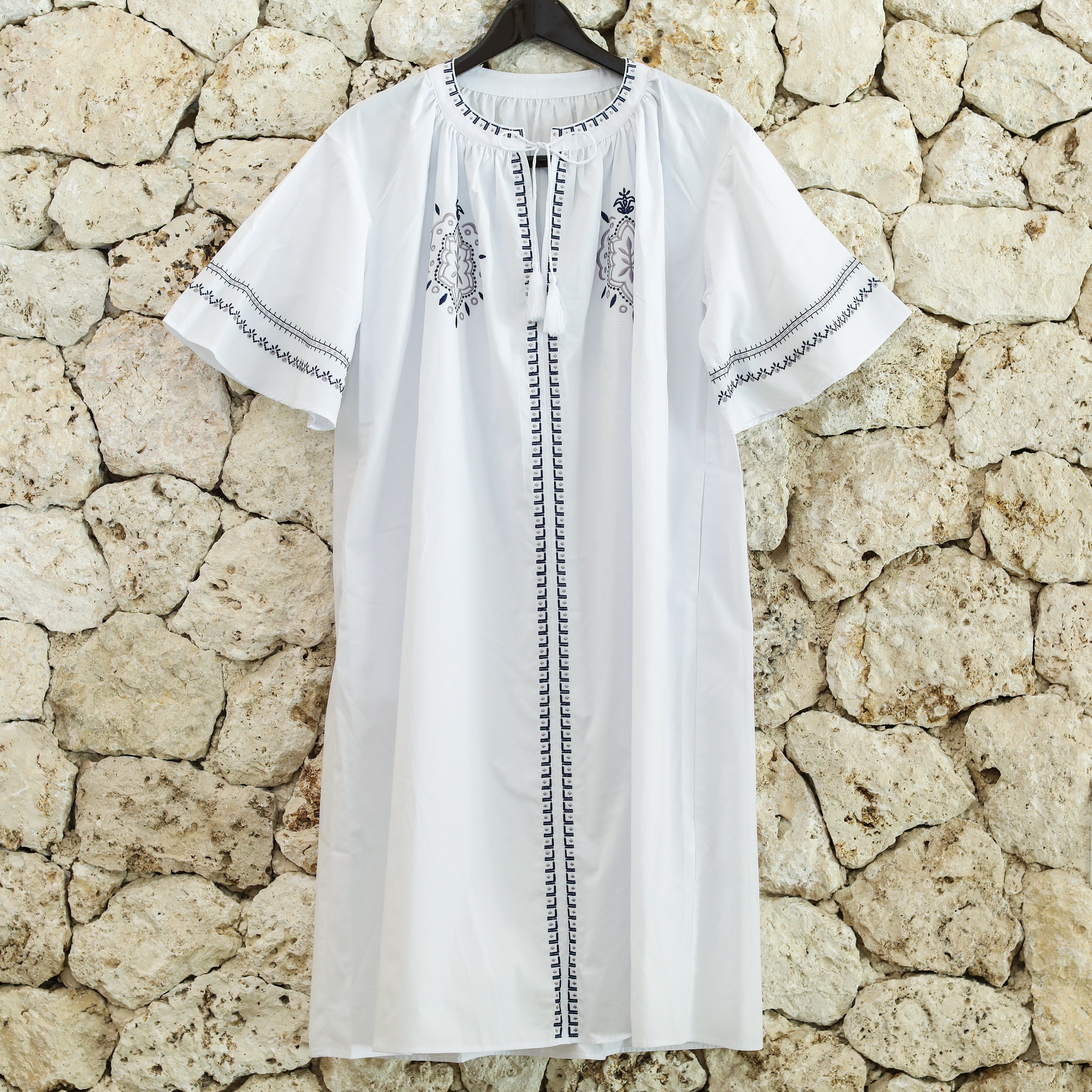 Rumieloin Embroidary A-Line Dress