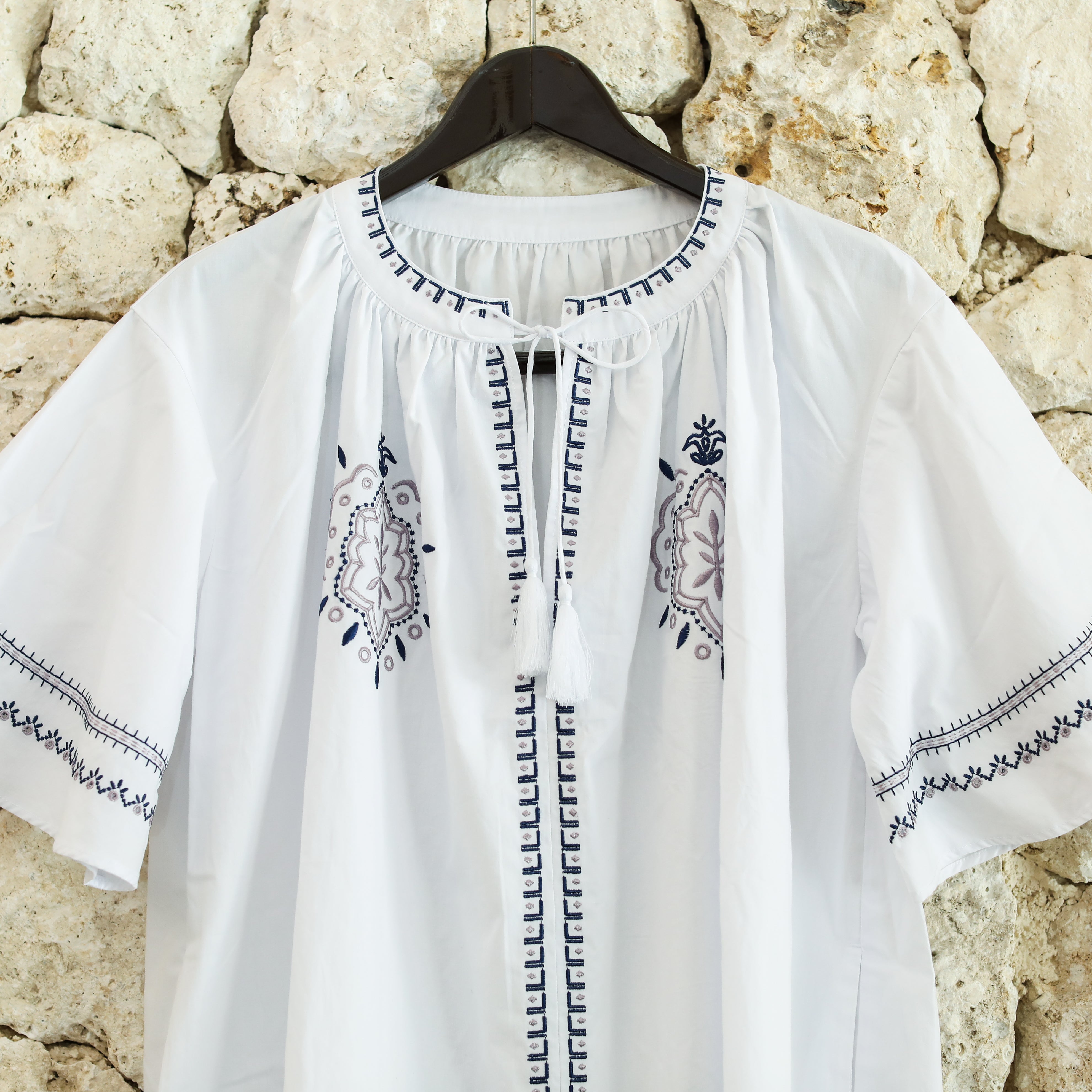 Rumieloin Embroidary A-Line Dress