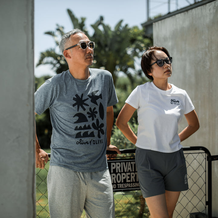 Olive&Oliver×SHIGIRA Embroidary Tee Women