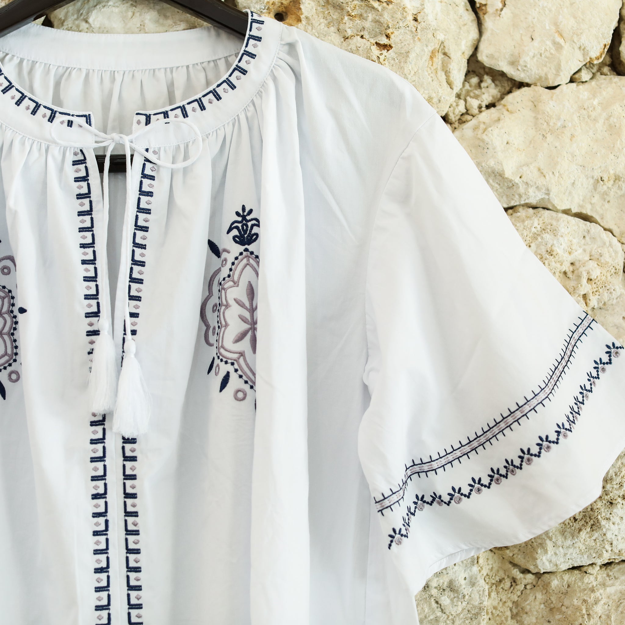 Rumieloin Embroidary A-Line Dress