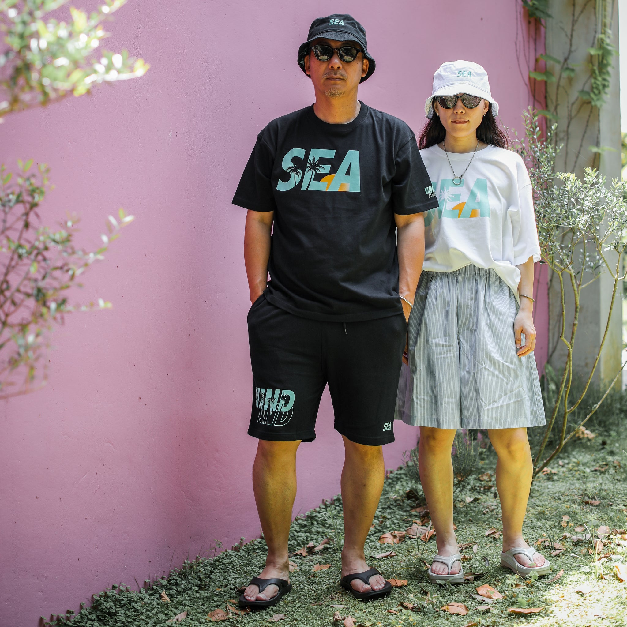 WINDANDSEA × SHIGIRA SEVEN MILES RESORT ”SEA”  Print T-Shirts