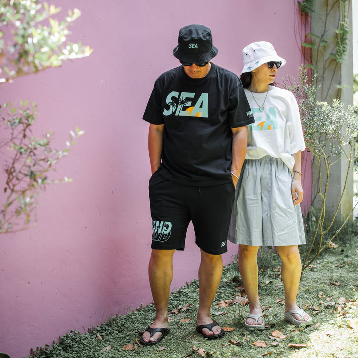 WINDANDSEA × SHIGIRA SEVEN MILES RESORT ”SEA”  Print T-Shirts