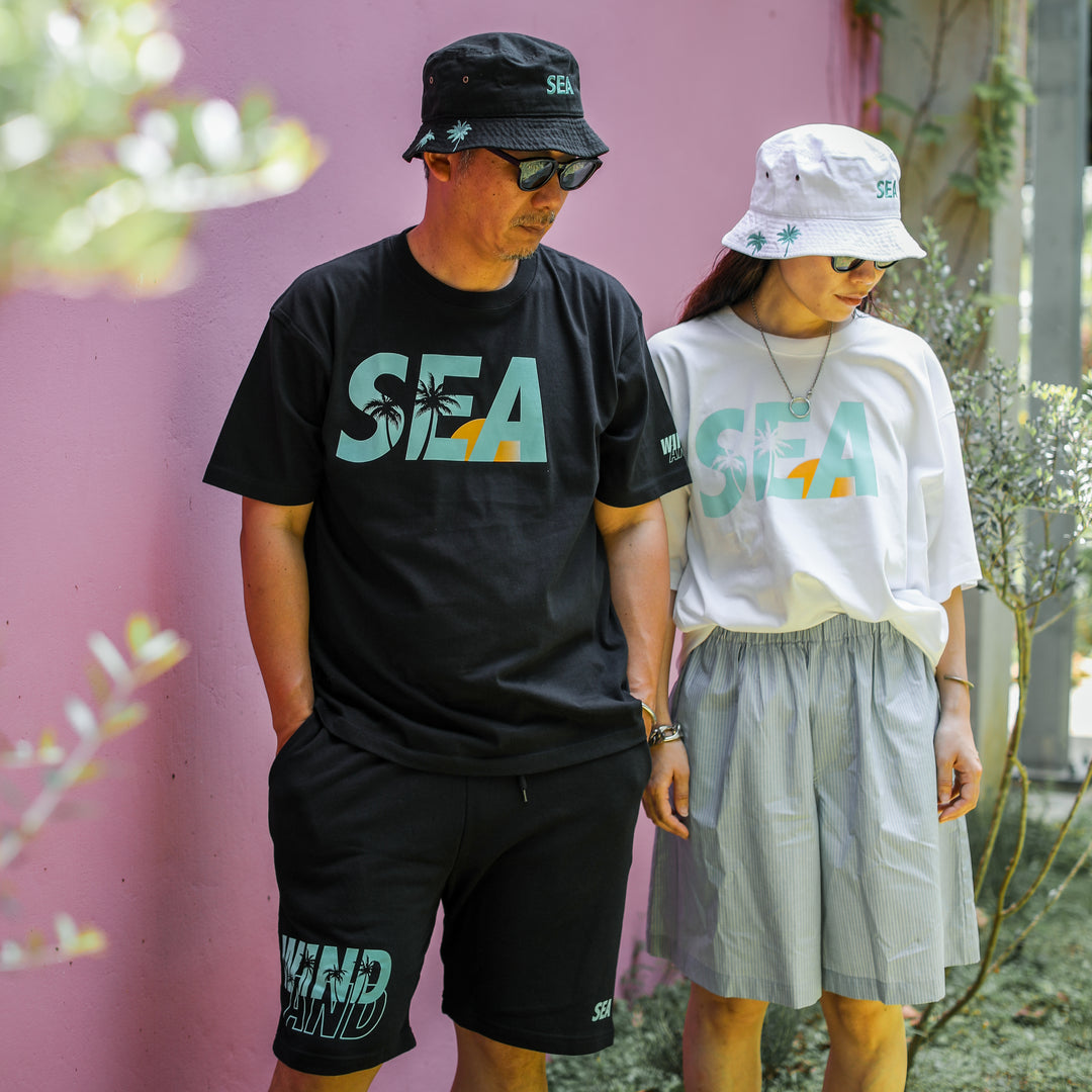 WINDANDSEA × SHIGIRA SEVEN MILES RESORT ”SEA”  Print T-Shirts