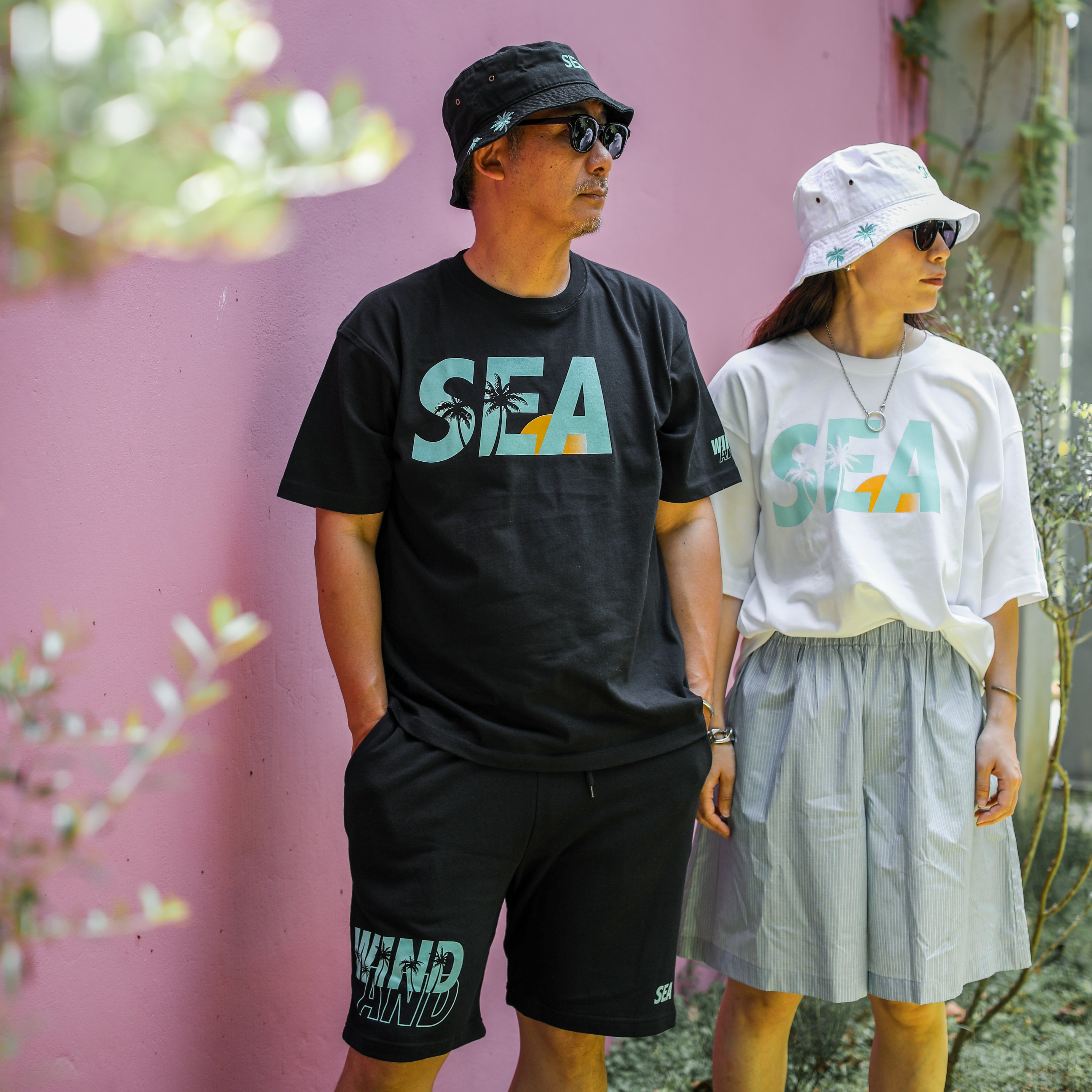 WINDANDSEA × SHIGIRA SEVEN MILES RESORT ”SEA”  Print T-Shirts