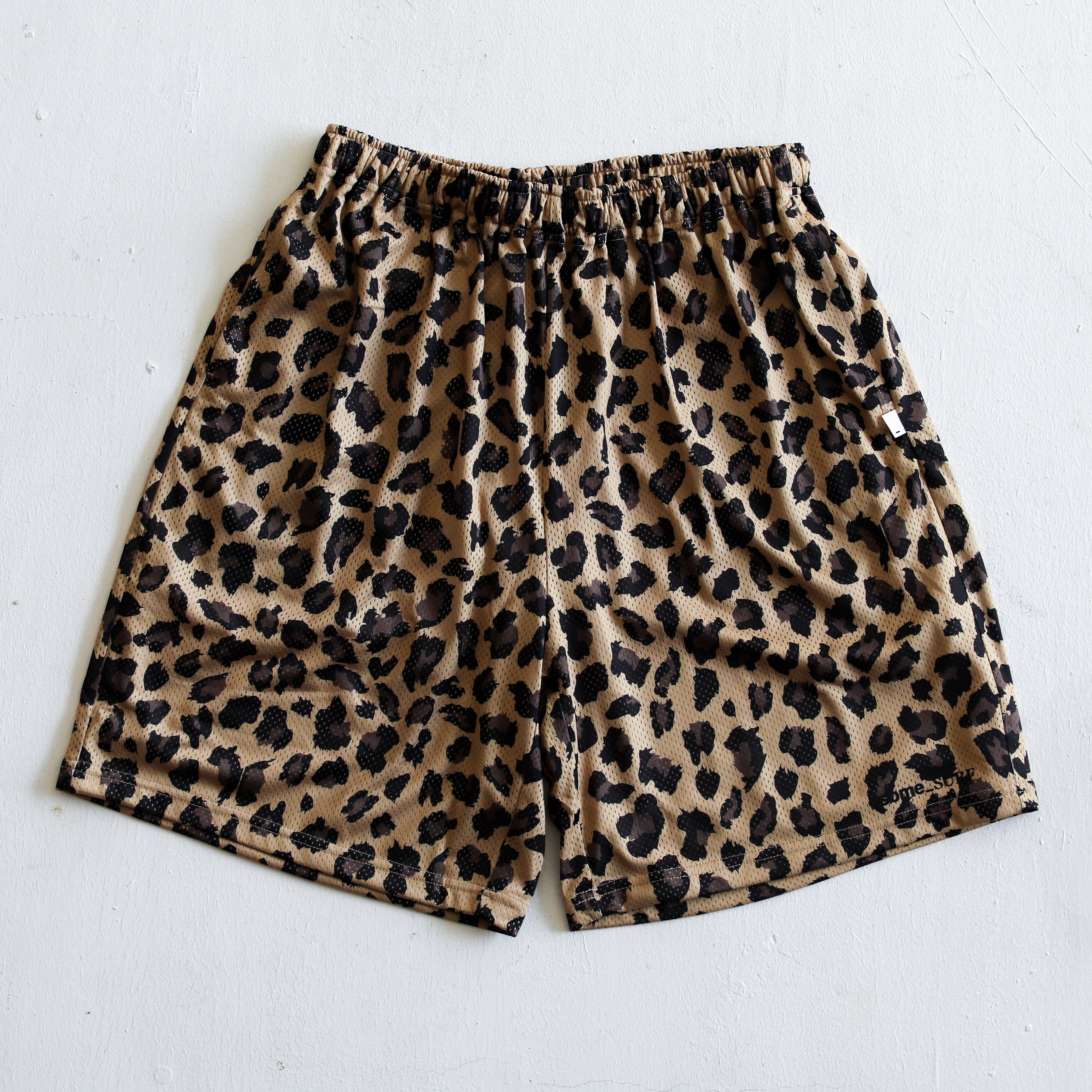 some_SURF Leopard Print Mesh  Shorts