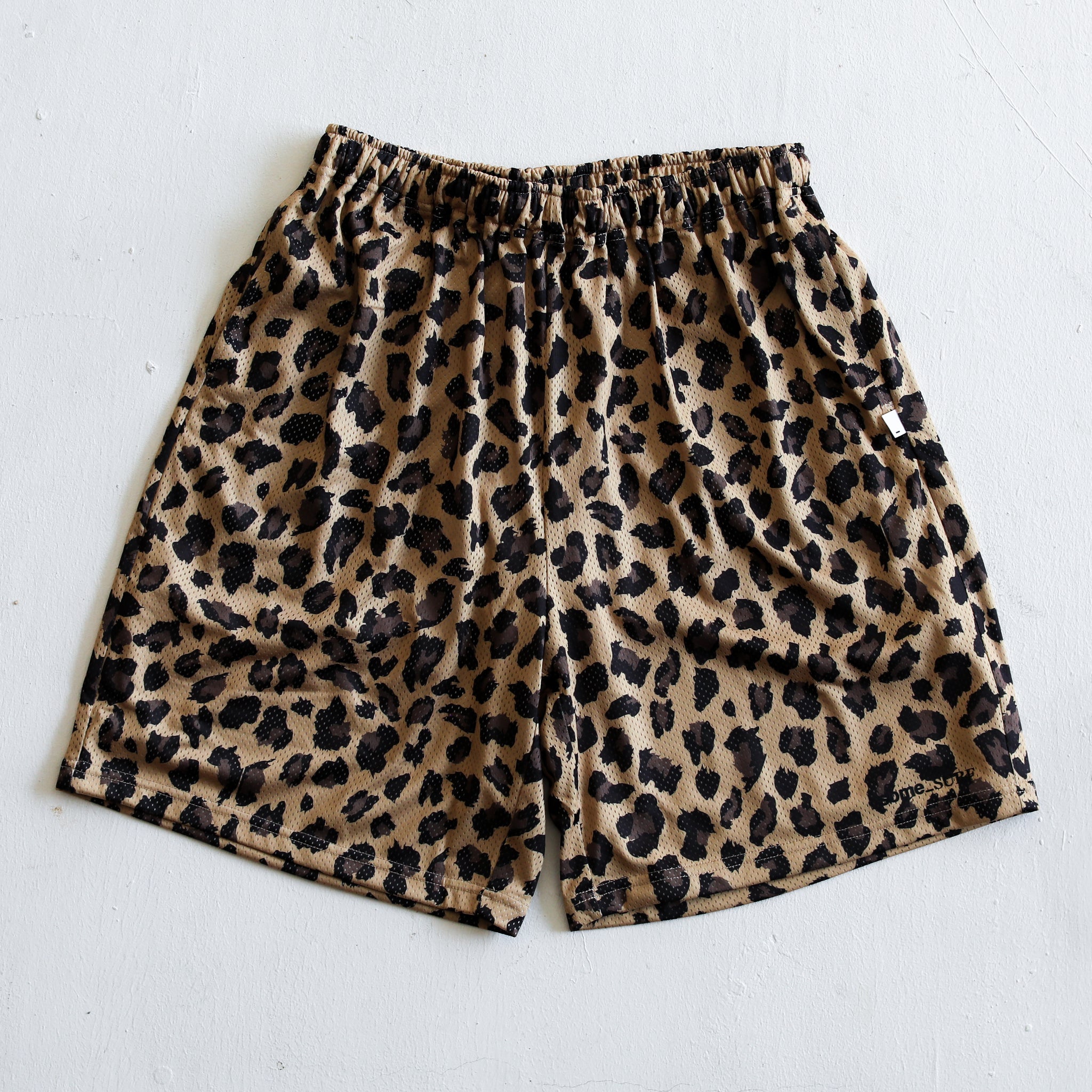 some_SURF Leopard Print Mesh  Shorts