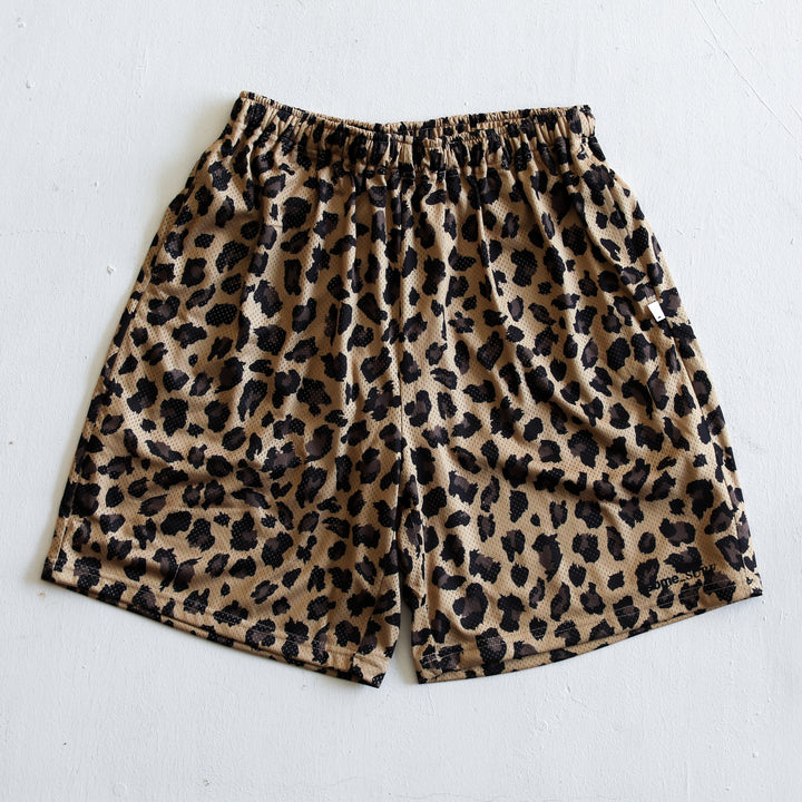some_SURF Leopard Print Mesh  Shorts