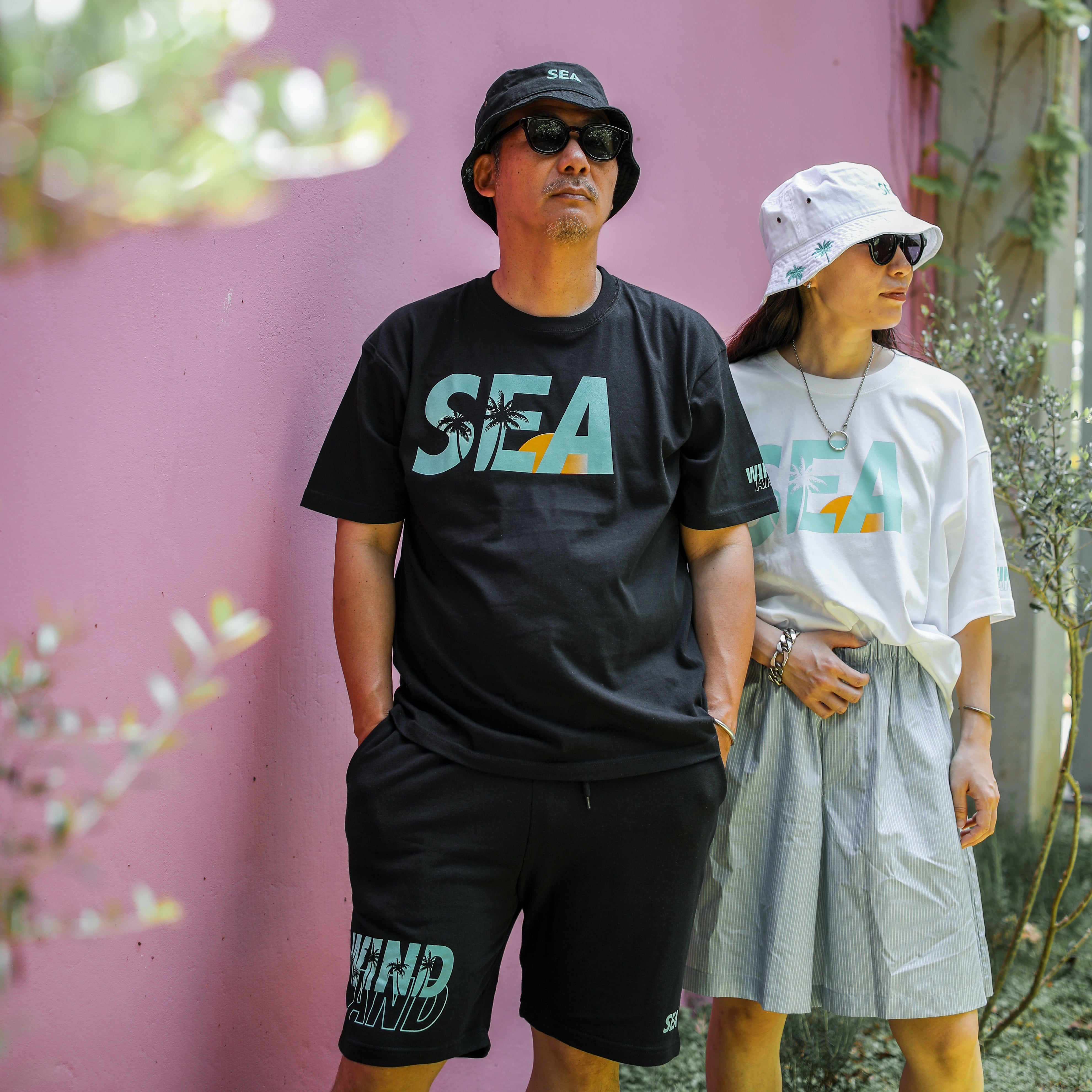 WINDANDSEA × SHIGIRA SEVEN MILES RESORT ”SEA”  Print T-Shirts