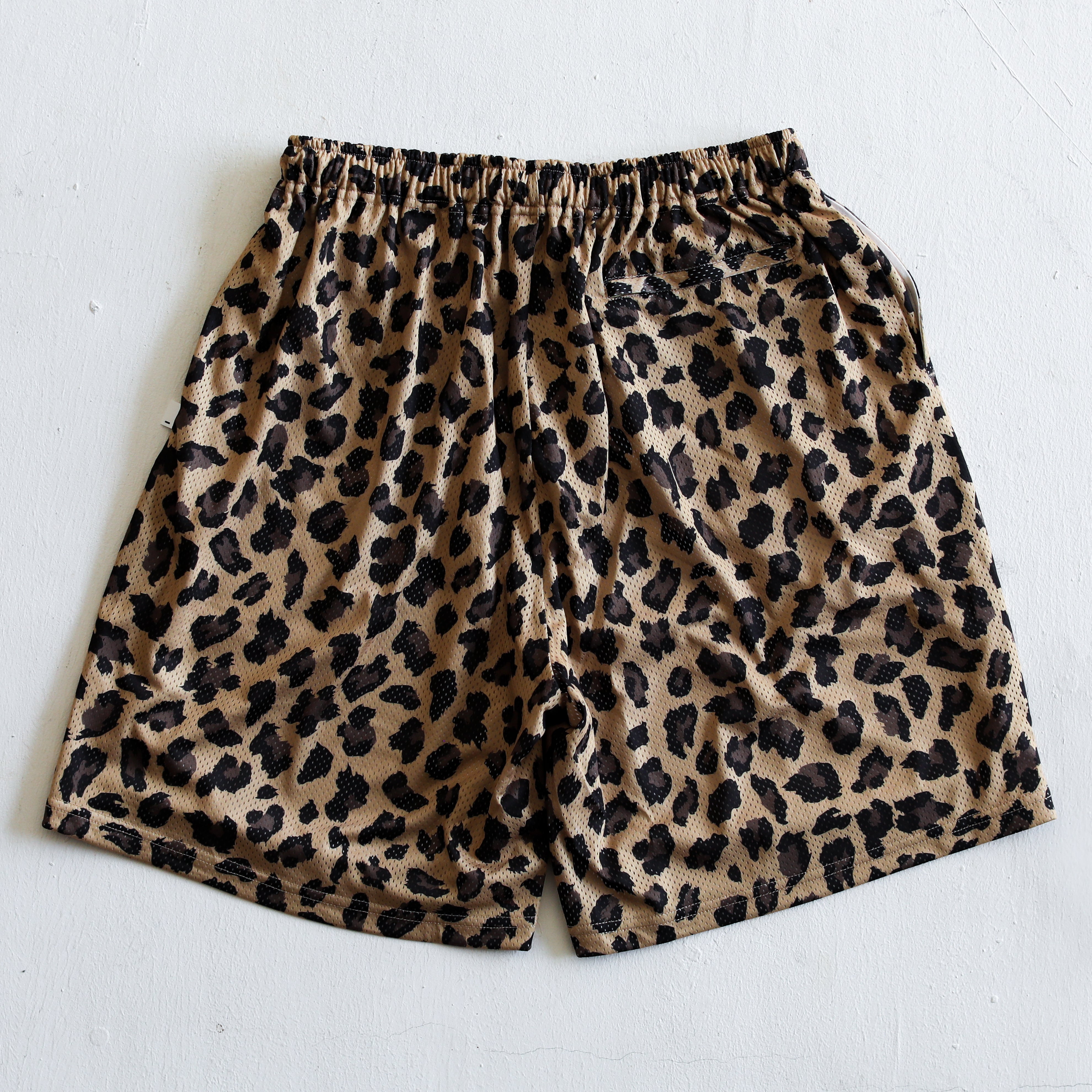 some_SURF Leopard Print Mesh  Shorts
