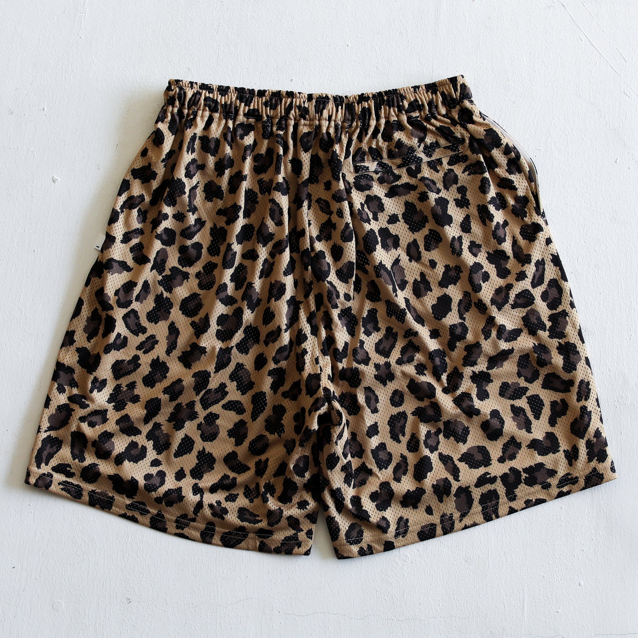 some_SURF Leopard Print Mesh  Shorts
