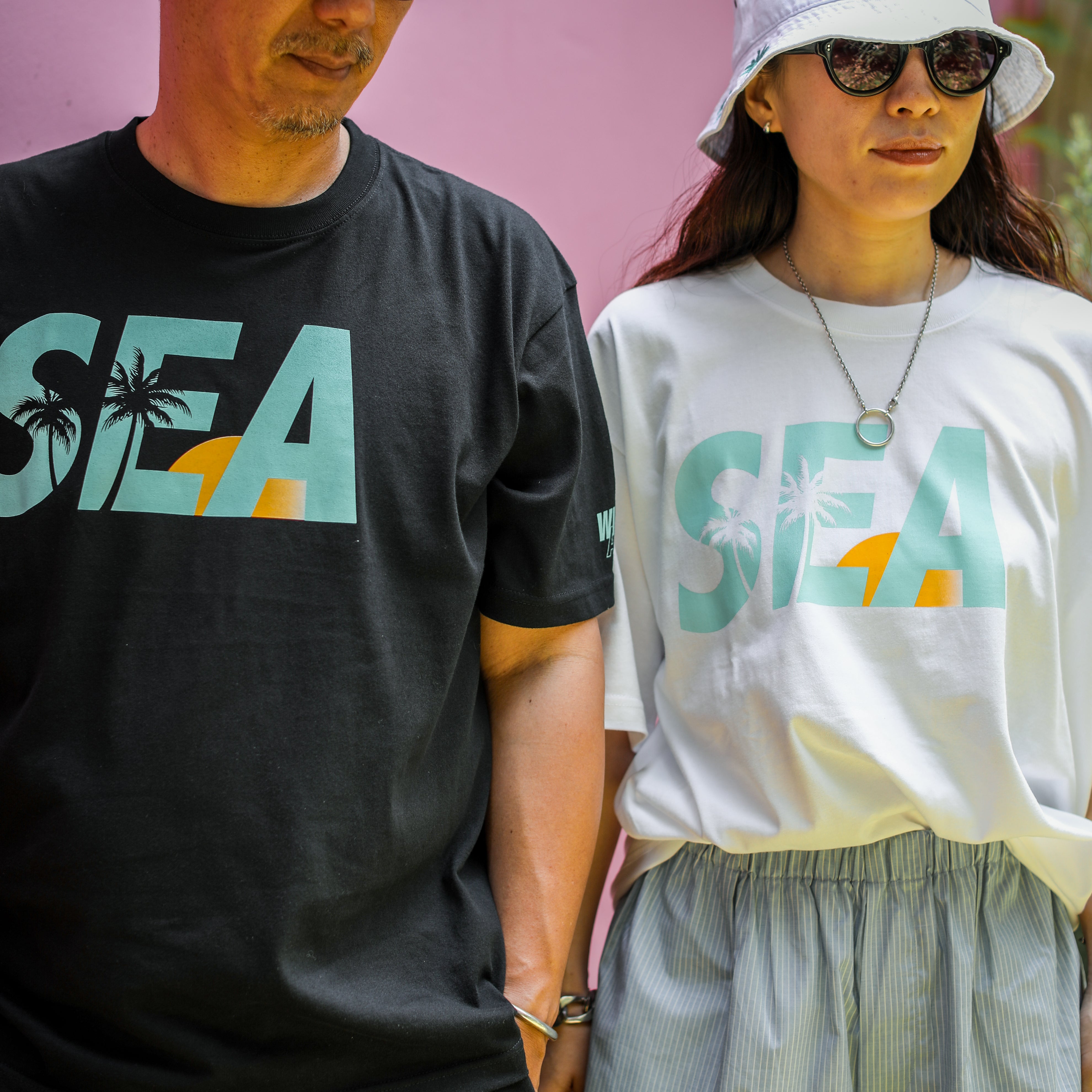 WINDANDSEA × SHIGIRA SEVEN MILES RESORT ”SEA”  Print T-Shirts