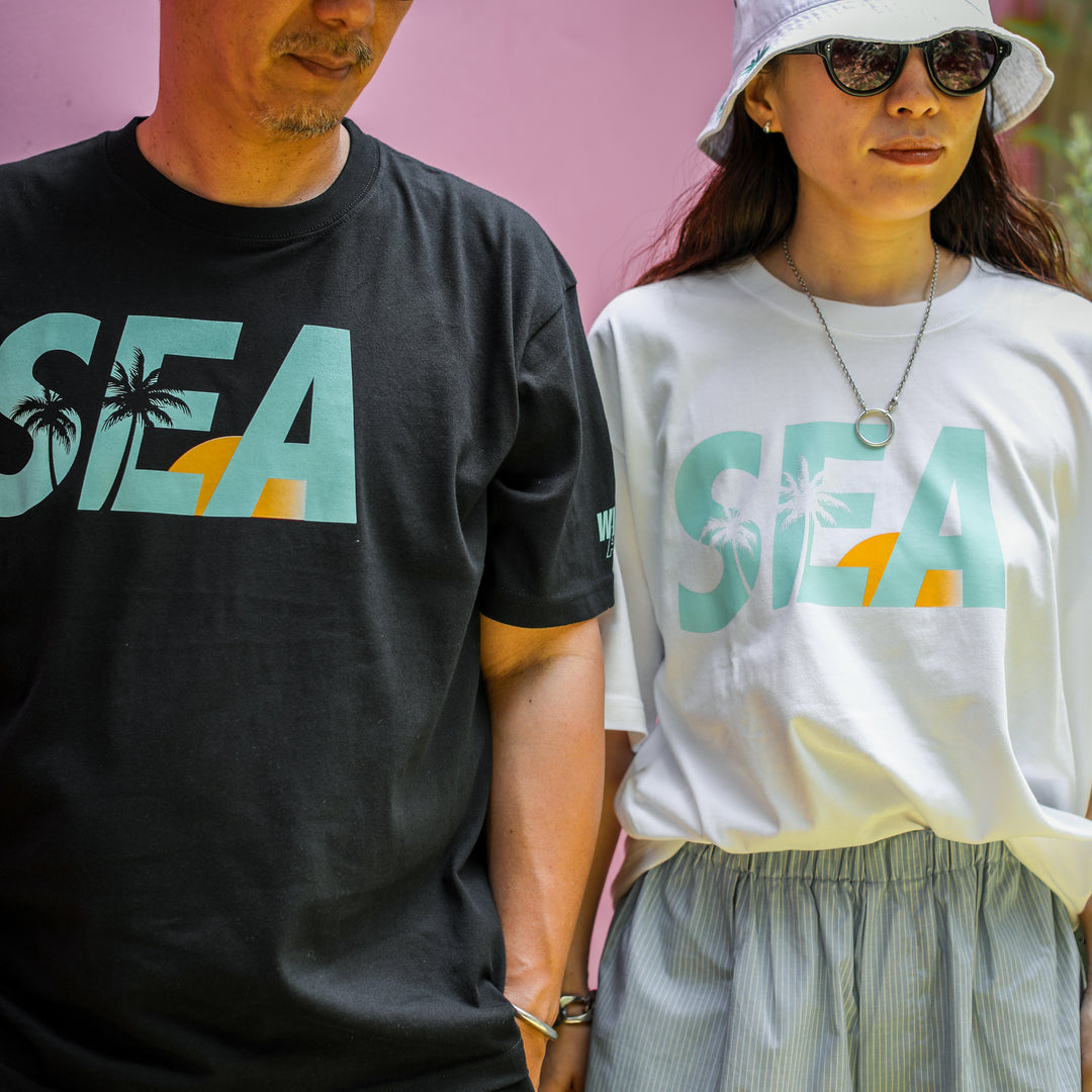 WINDANDSEA × SHIGIRA SEVEN MILES RESORT ”SEA”  Print T-Shirts