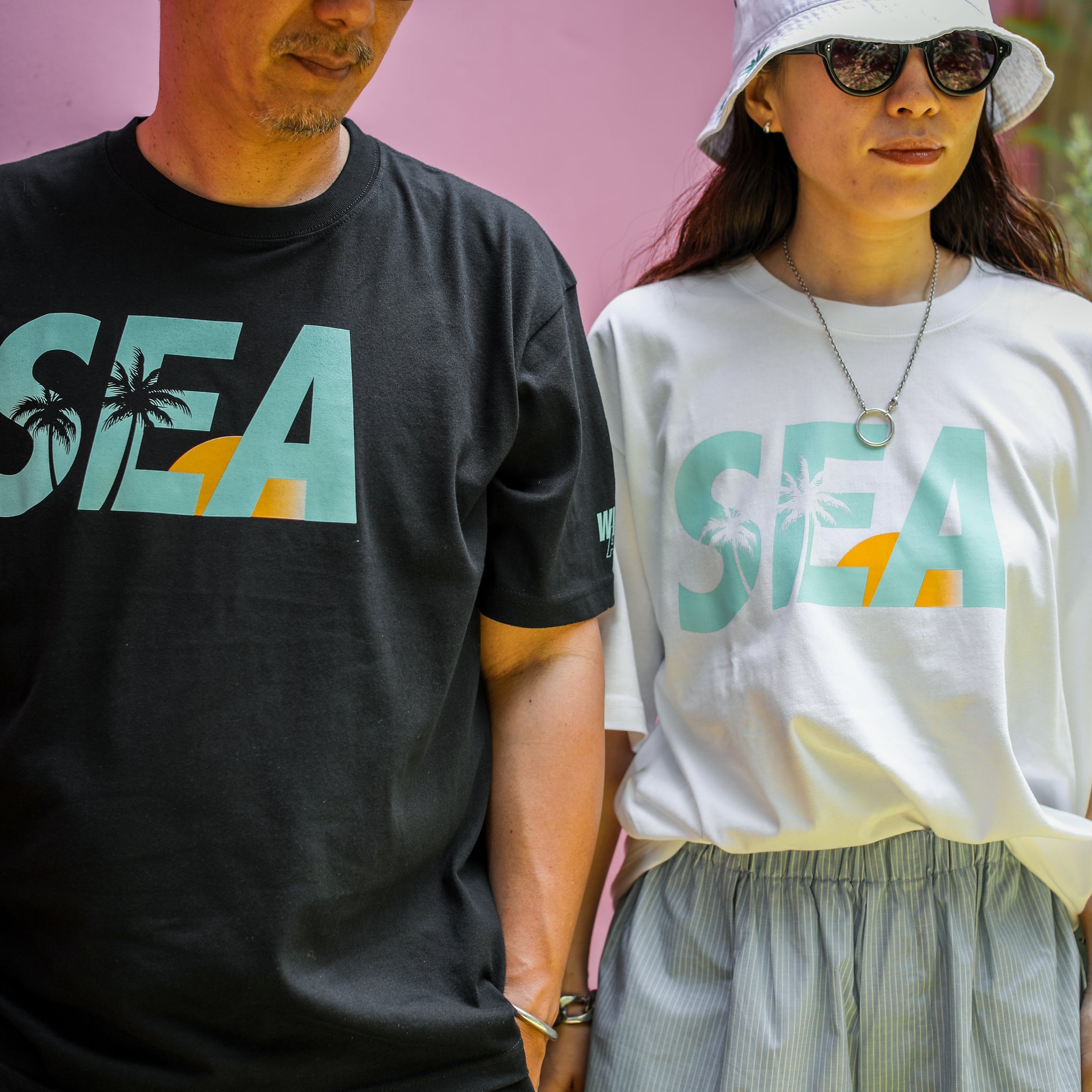 WINDANDSEA × SHIGIRA SEVEN MILES RESORT ”SEA”  Print T-Shirts