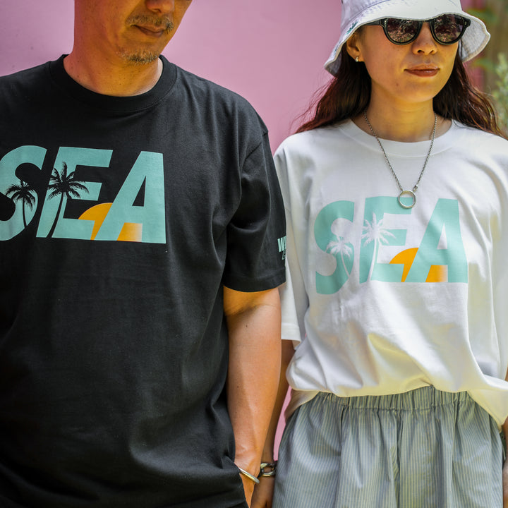 WINDANDSEA × SHIGIRA SEVEN MILES RESORT ”SEA”  Print T-Shirts