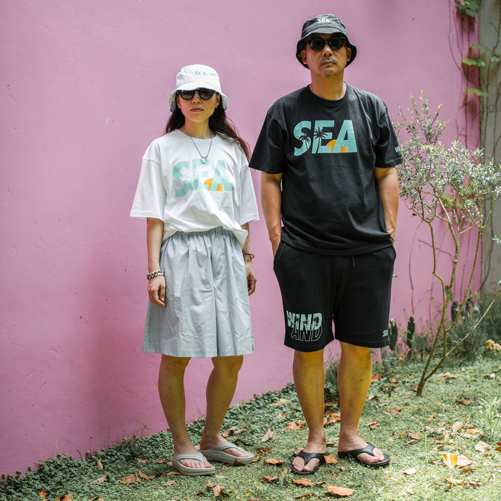 WINDANDSEA × SHIGIRA SEVEN MILES RESORT ”SEA”  Print T-Shirts